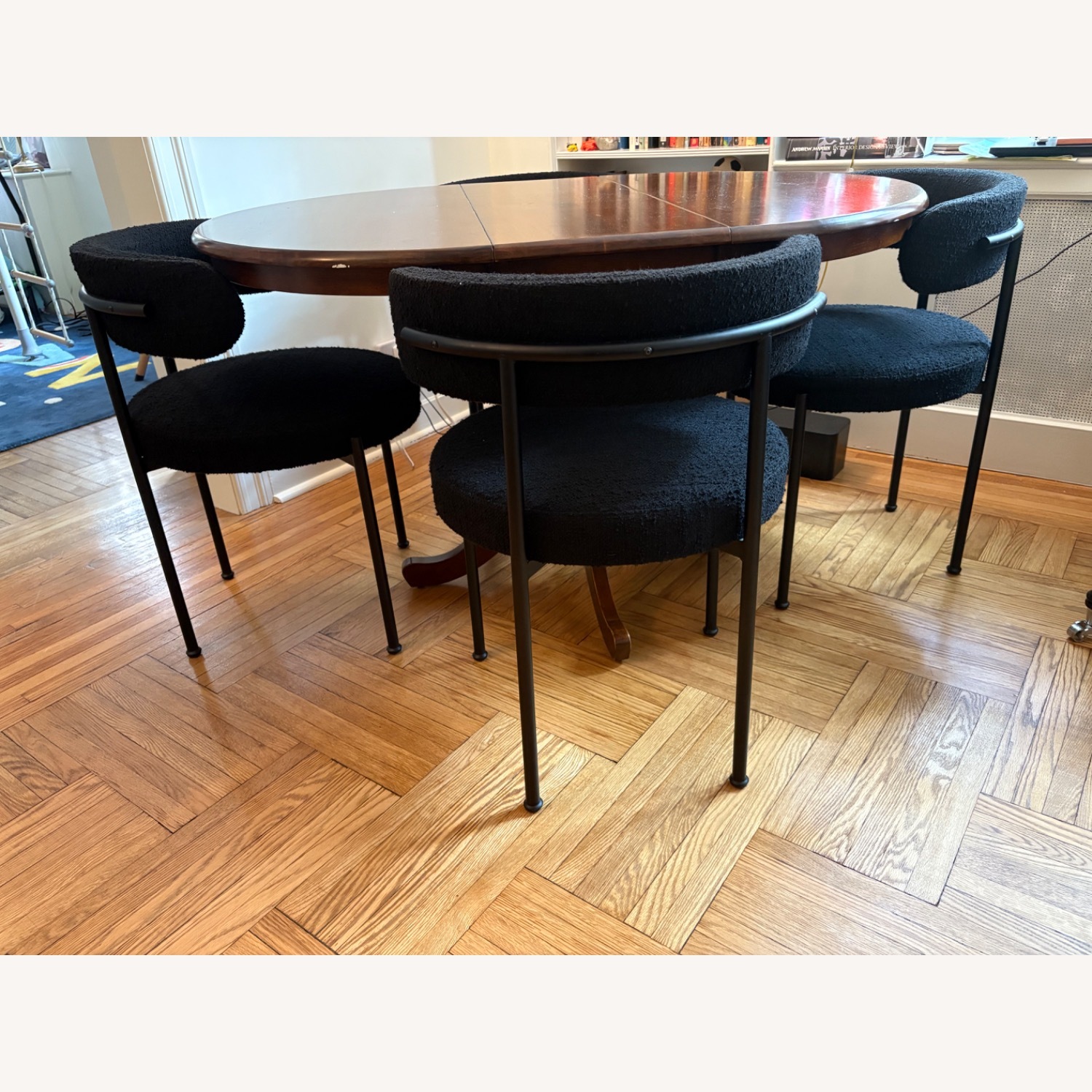 CB2 Inesse Boucle Dining Chairs, Set of 4 - image-3