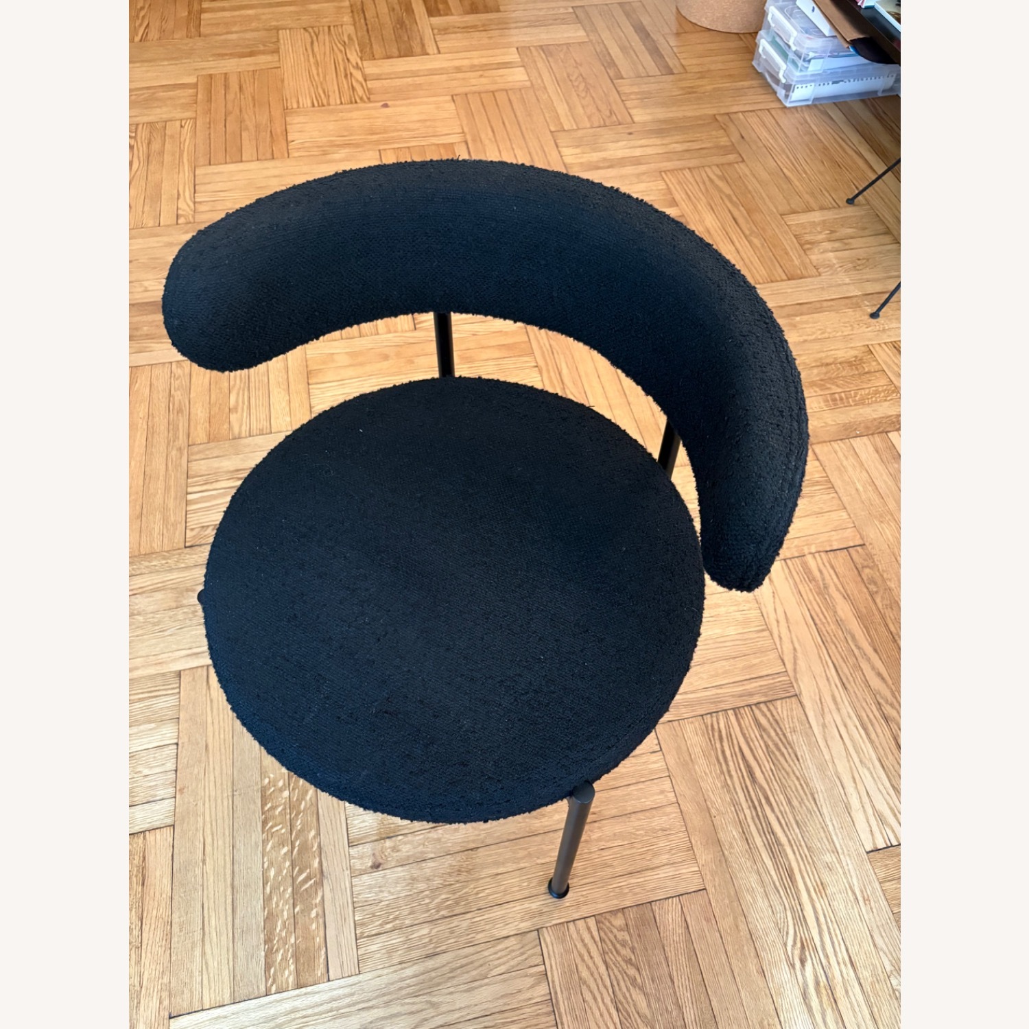 CB2 Inesse Boucle Dining Chairs, Set of 4 - image-1