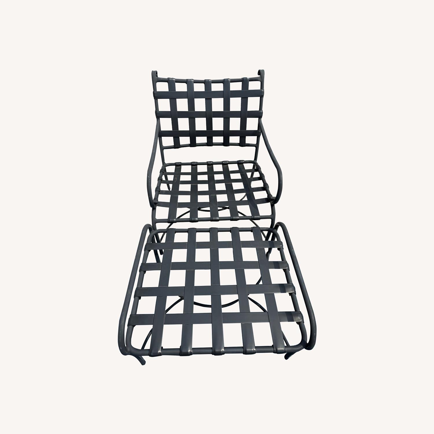 Brown Jordan Outdoor Lounge Chair and Ottoman - image-0