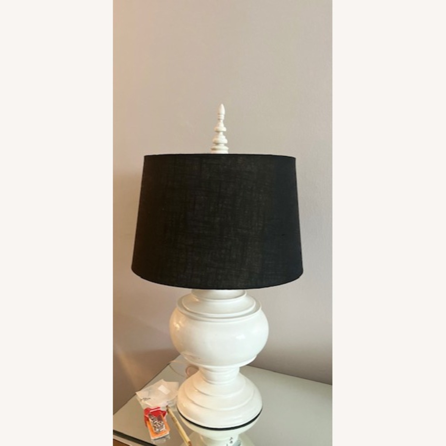 Black and White Ginger Jar Lamps - image-2