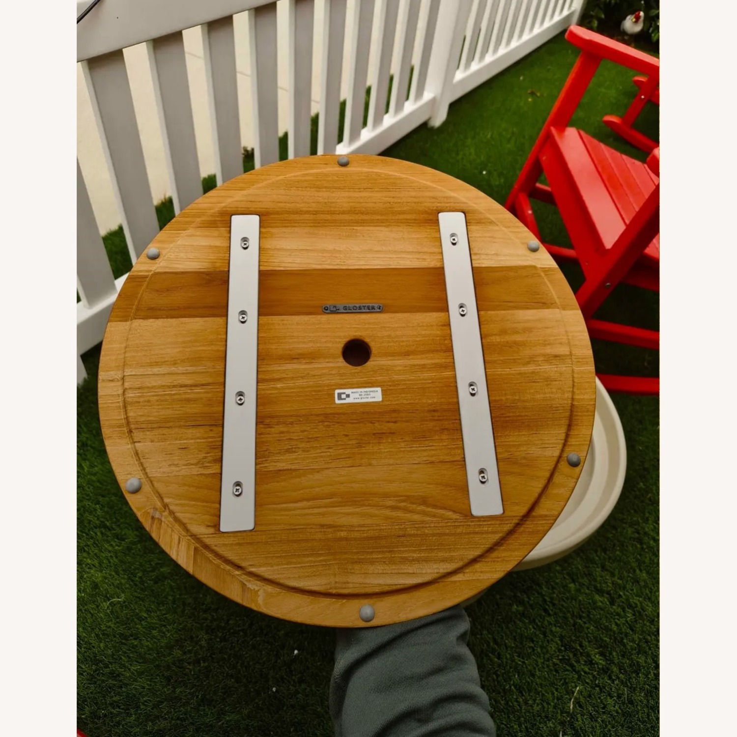 Gloster Coso Coffee Table Teak Short Ceramic MCM - image-4