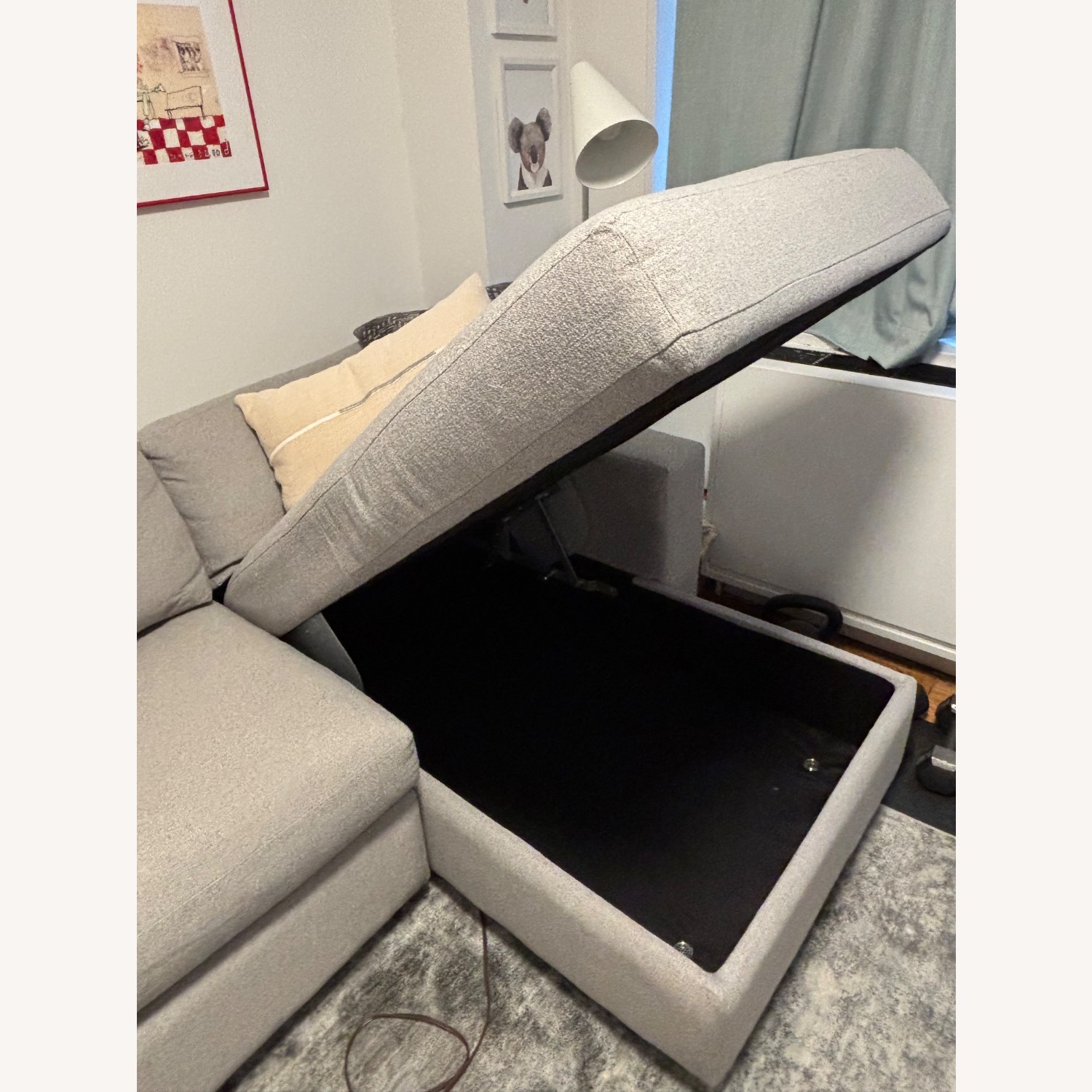 West Elm Sleeper Sofa with Storage - image-2