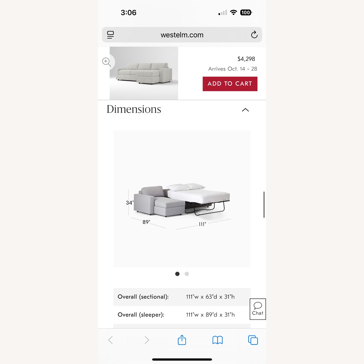 West Elm Sleeper Sofa with Storage - image-9