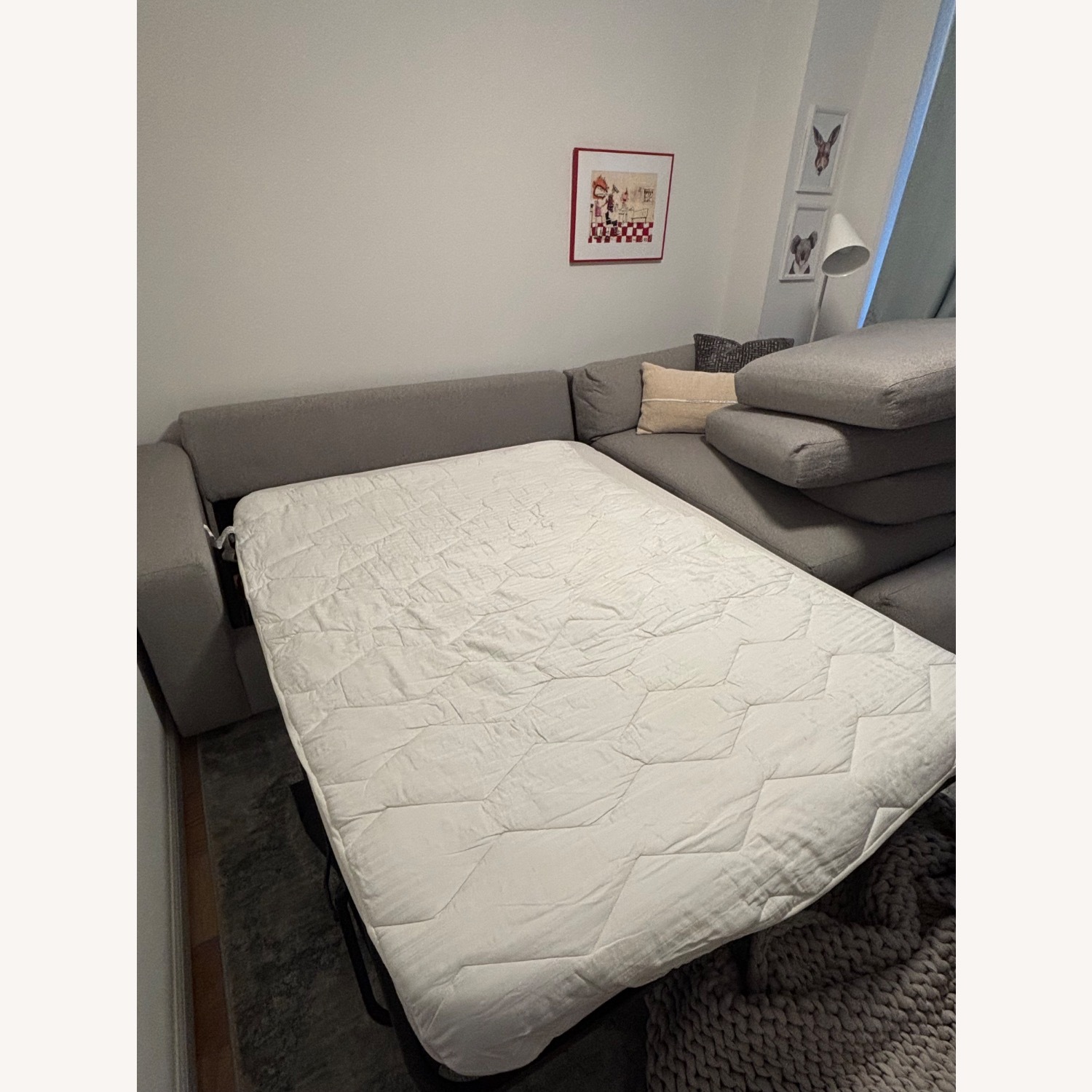 West Elm Sleeper Sofa with Storage - image-3