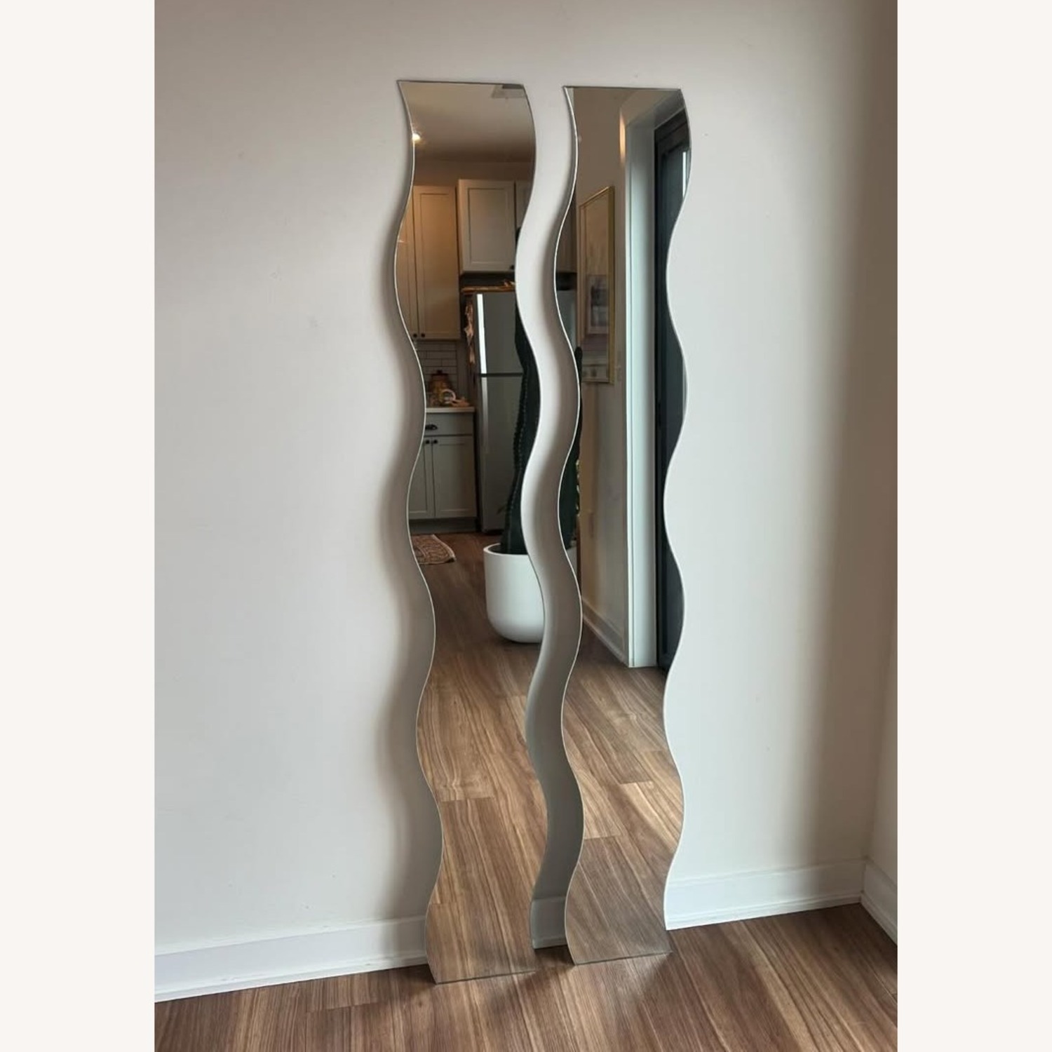 IKEA Vintage Wavy Krabb Wall Mirror 90s - image-22