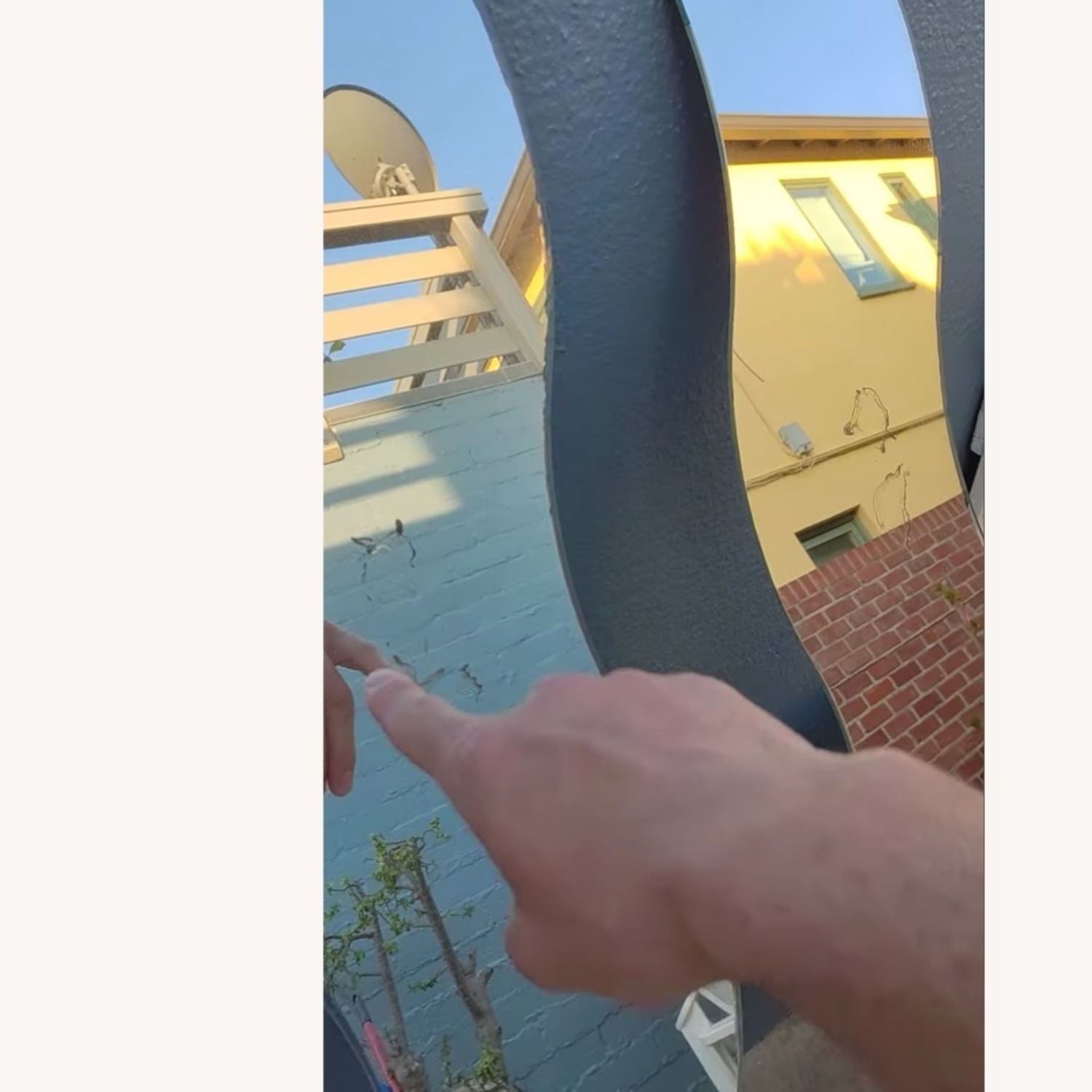 IKEA Vintage Wavy Krabb Wall Mirror 90s - image-10