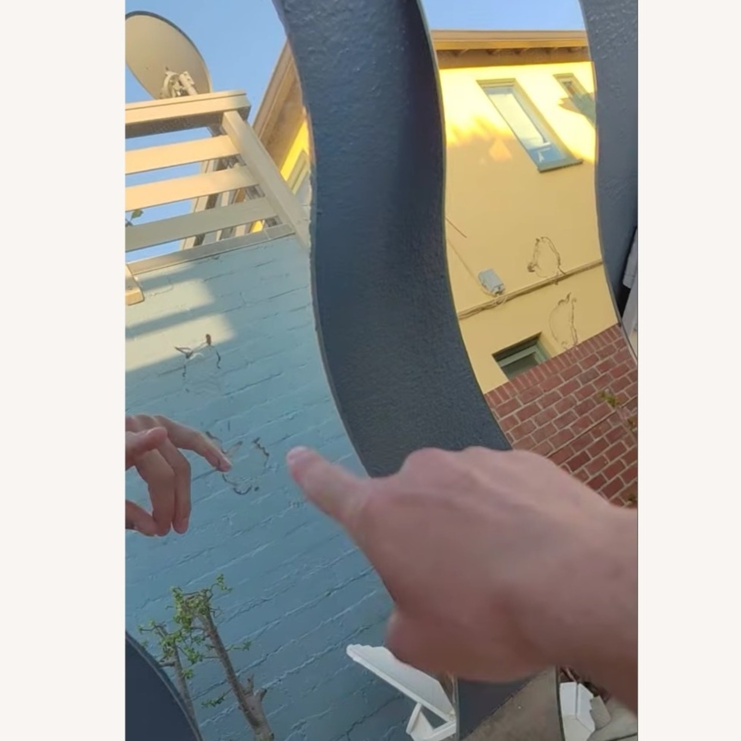 IKEA Vintage Wavy Krabb Wall Mirror 90s - image-3