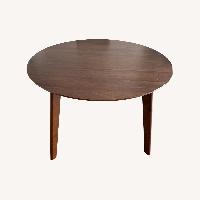 Bettie Walnut Round Dining Table