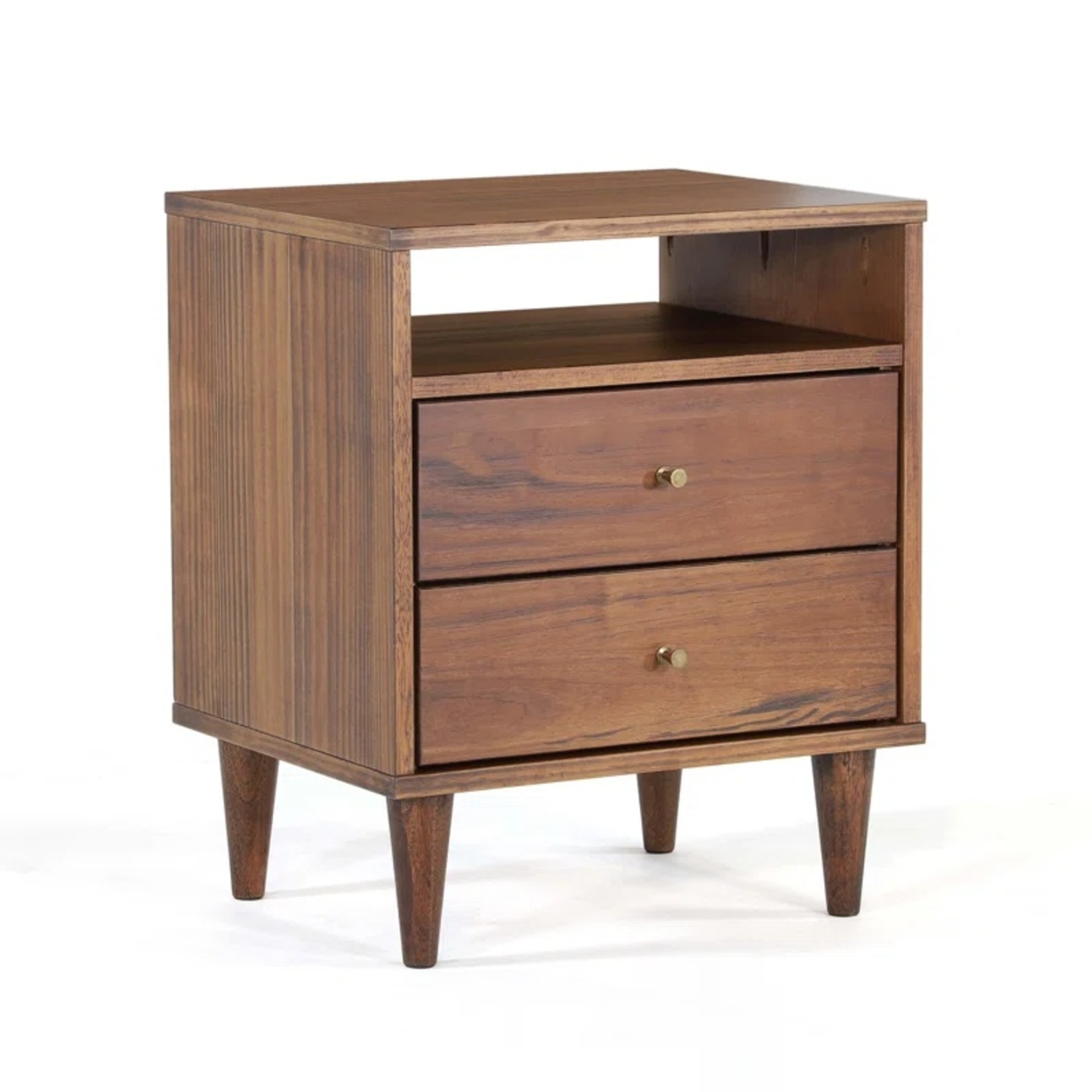 Mid Century Two-Drawer Nightstand - image-4