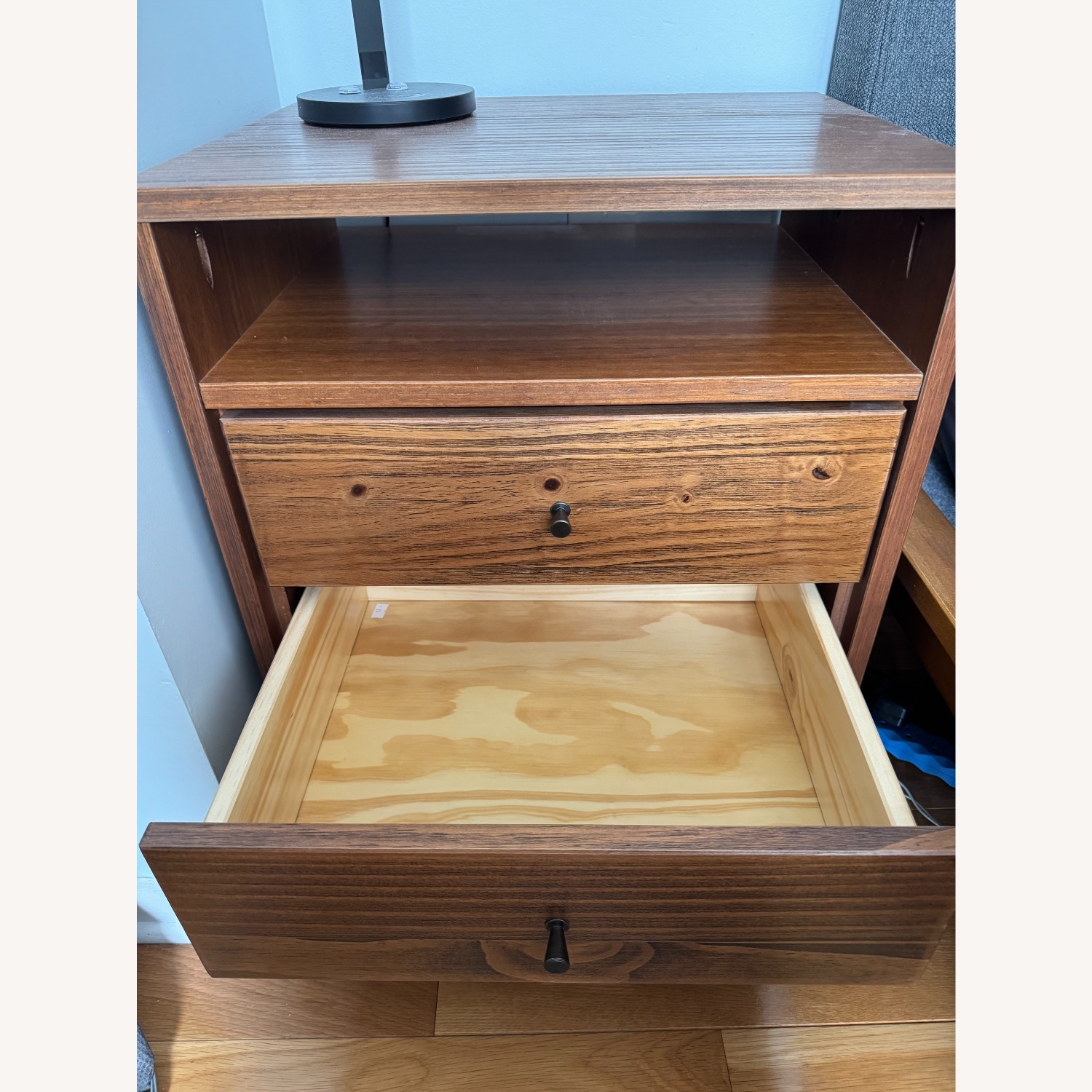 Mid Century Two-Drawer Nightstand - image-3