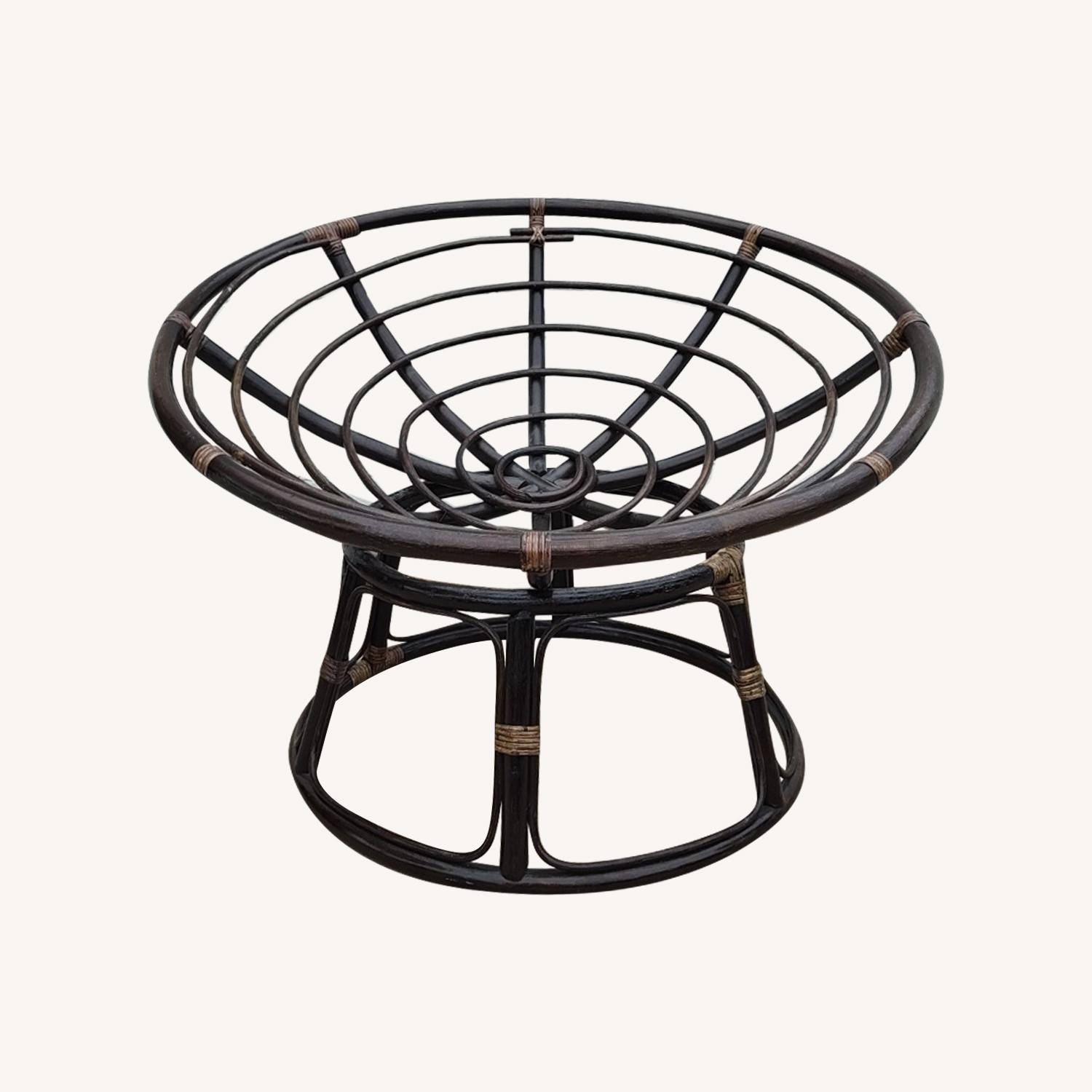 MCM French Papasan Lounge Chair in Bamboo, 1970s - image-0