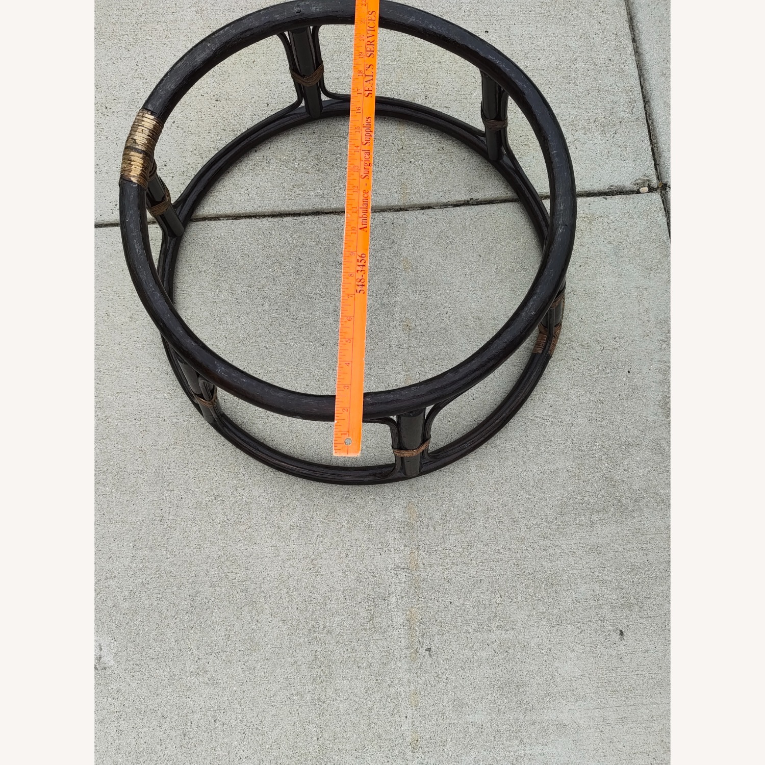 MCM French Papasan Lounge Chair in Bamboo, 1970s - image-8