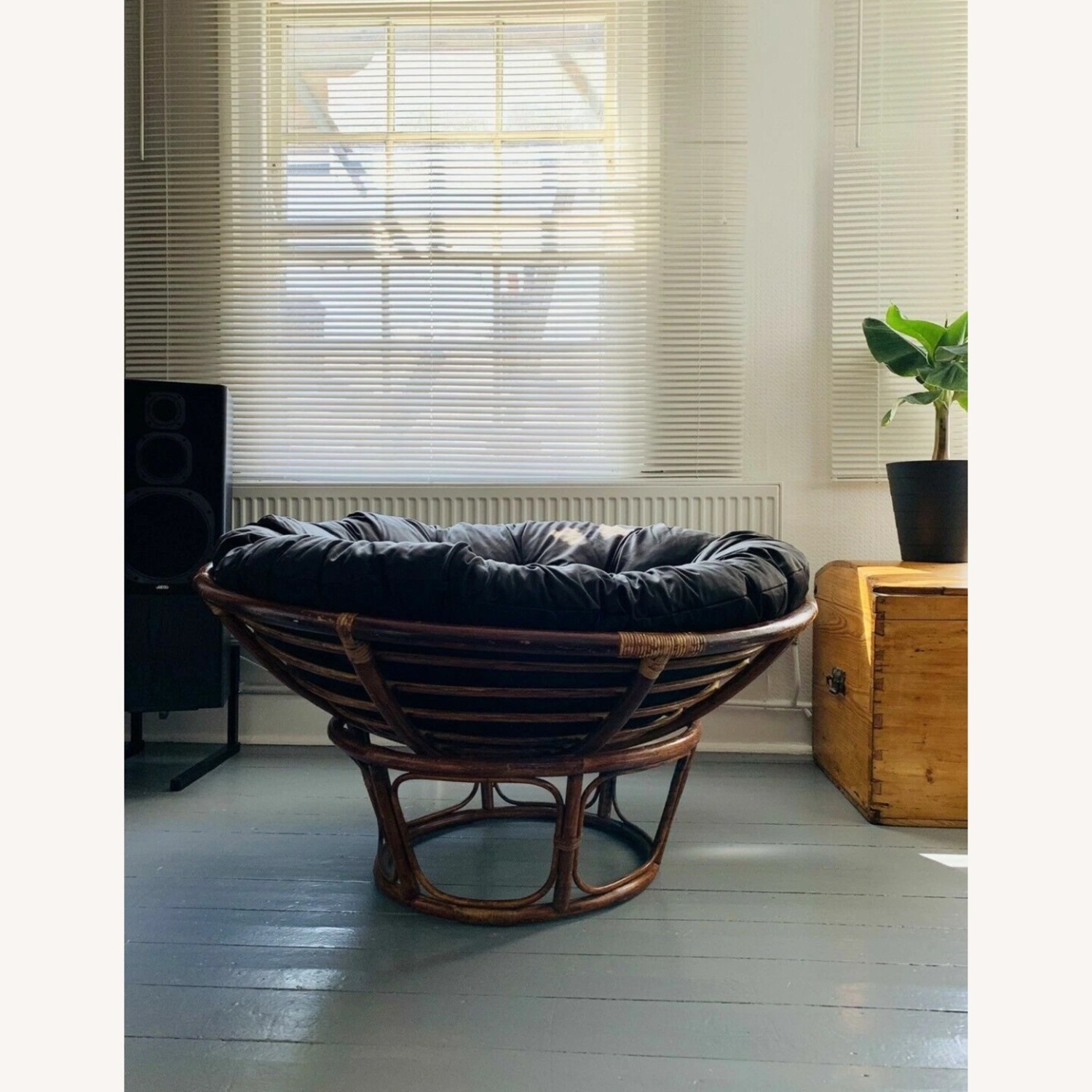 MCM French Papasan Lounge Chair in Bamboo, 1970s - image-9