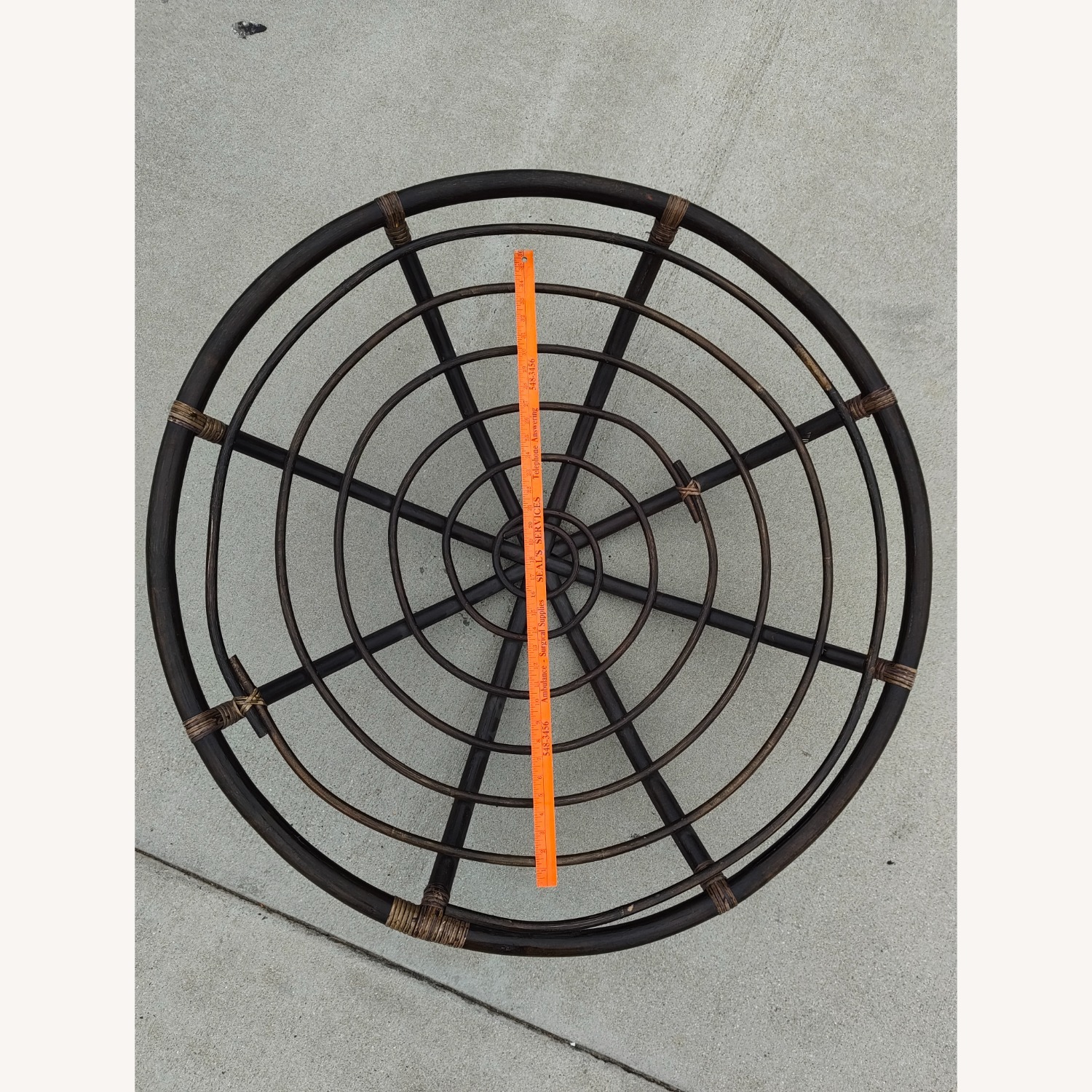 MCM French Papasan Lounge Chair in Bamboo, 1970s - image-7