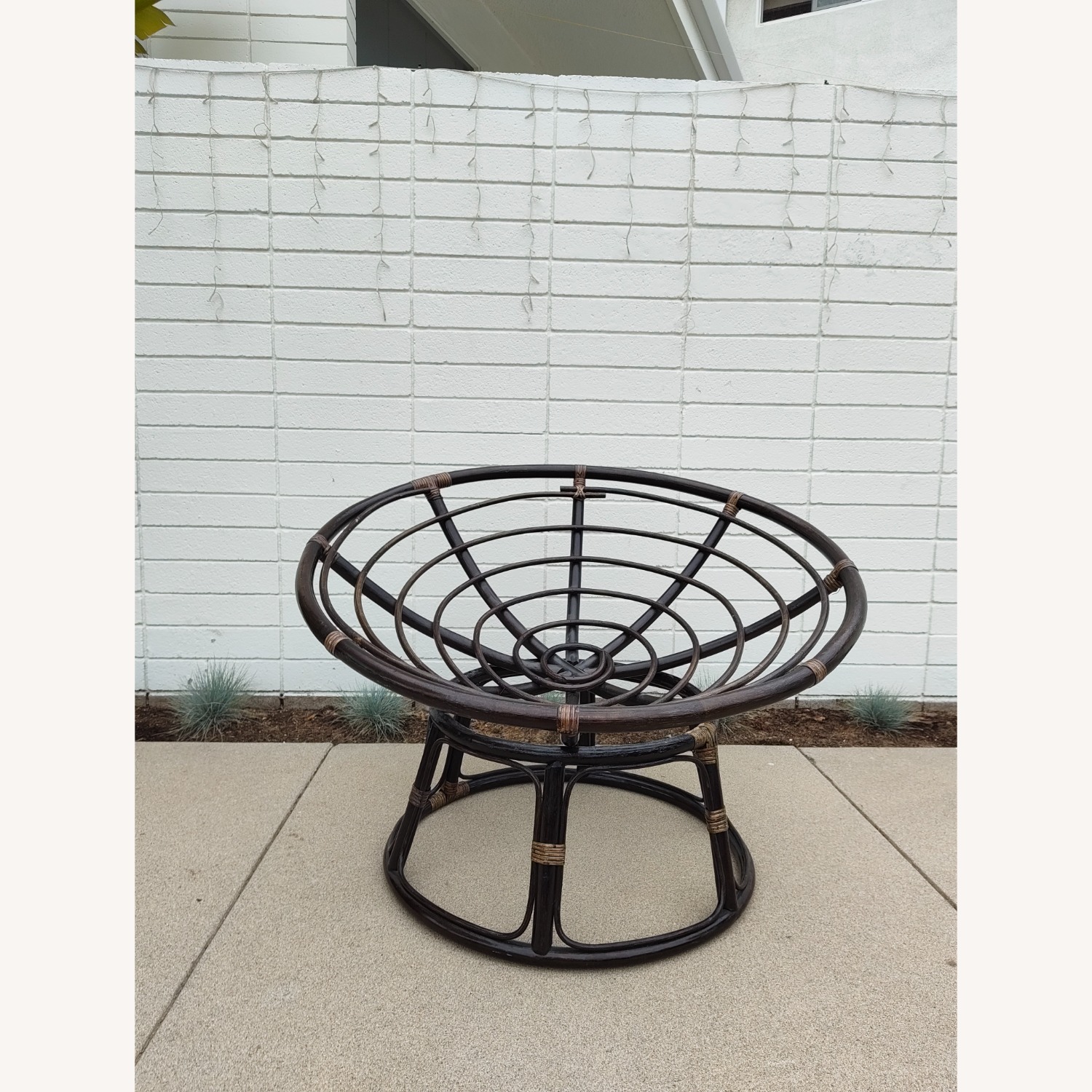 MCM French Papasan Lounge Chair in Bamboo, 1970s - image-5