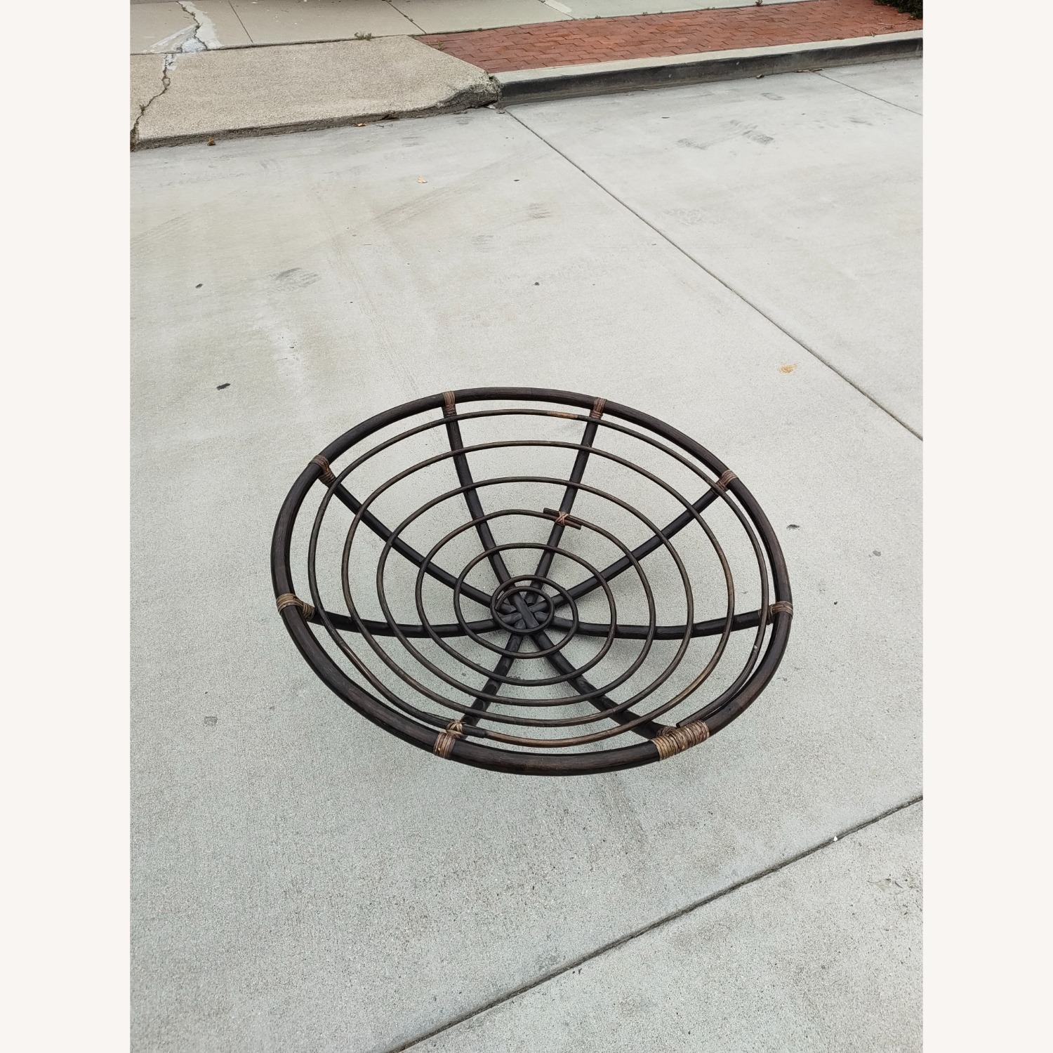 MCM French Papasan Lounge Chair in Bamboo, 1970s - image-6