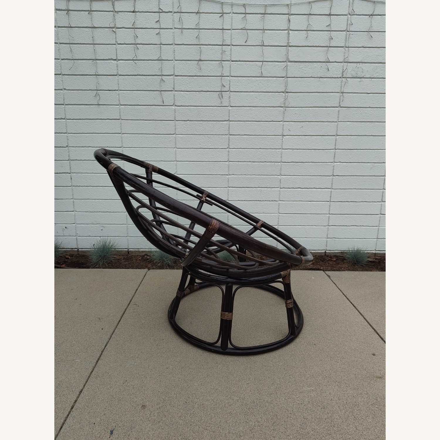 MCM French Papasan Lounge Chair in Bamboo, 1970s - image-4