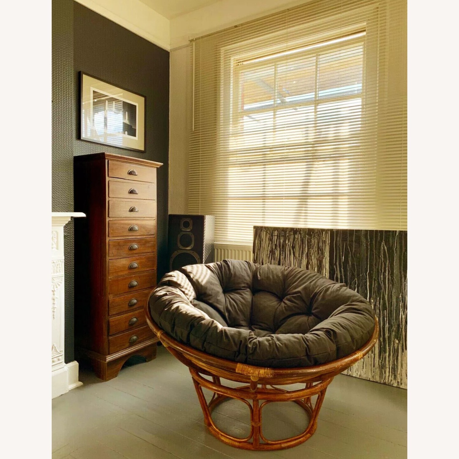 MCM French Papasan Lounge Chair in Bamboo, 1970s - image-10