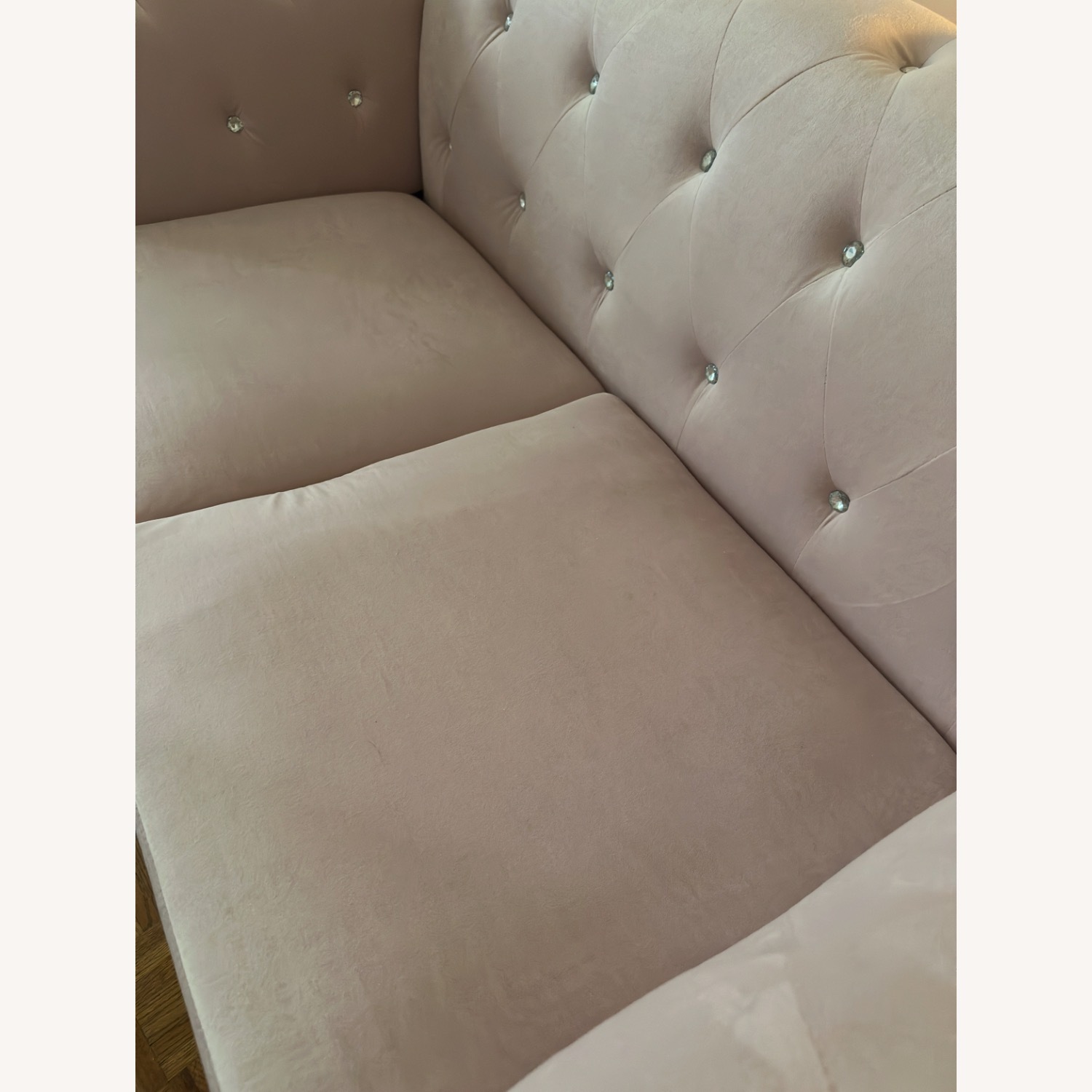 Raisa Pink Glam Loveseat - image-10
