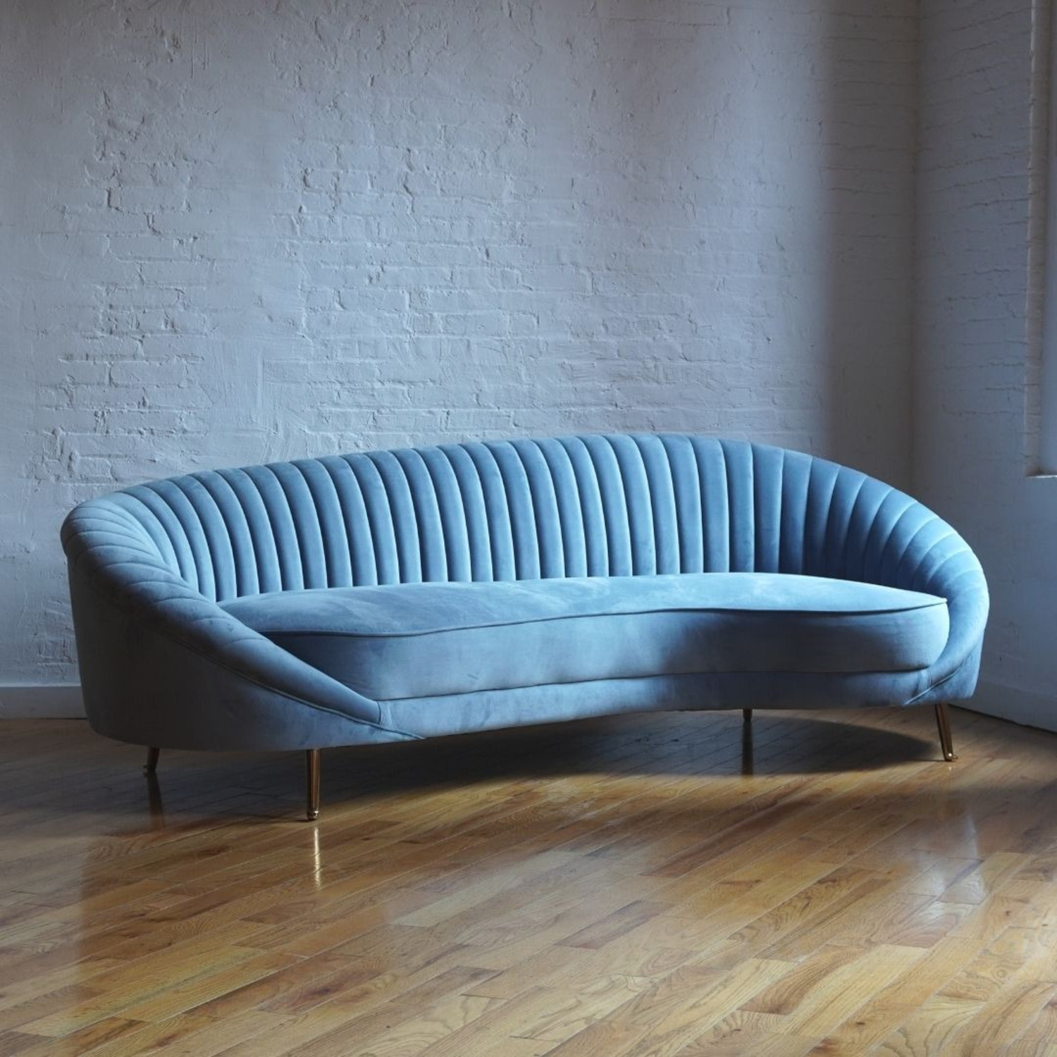 Monroe Curved Art Deco Sofa - image-0