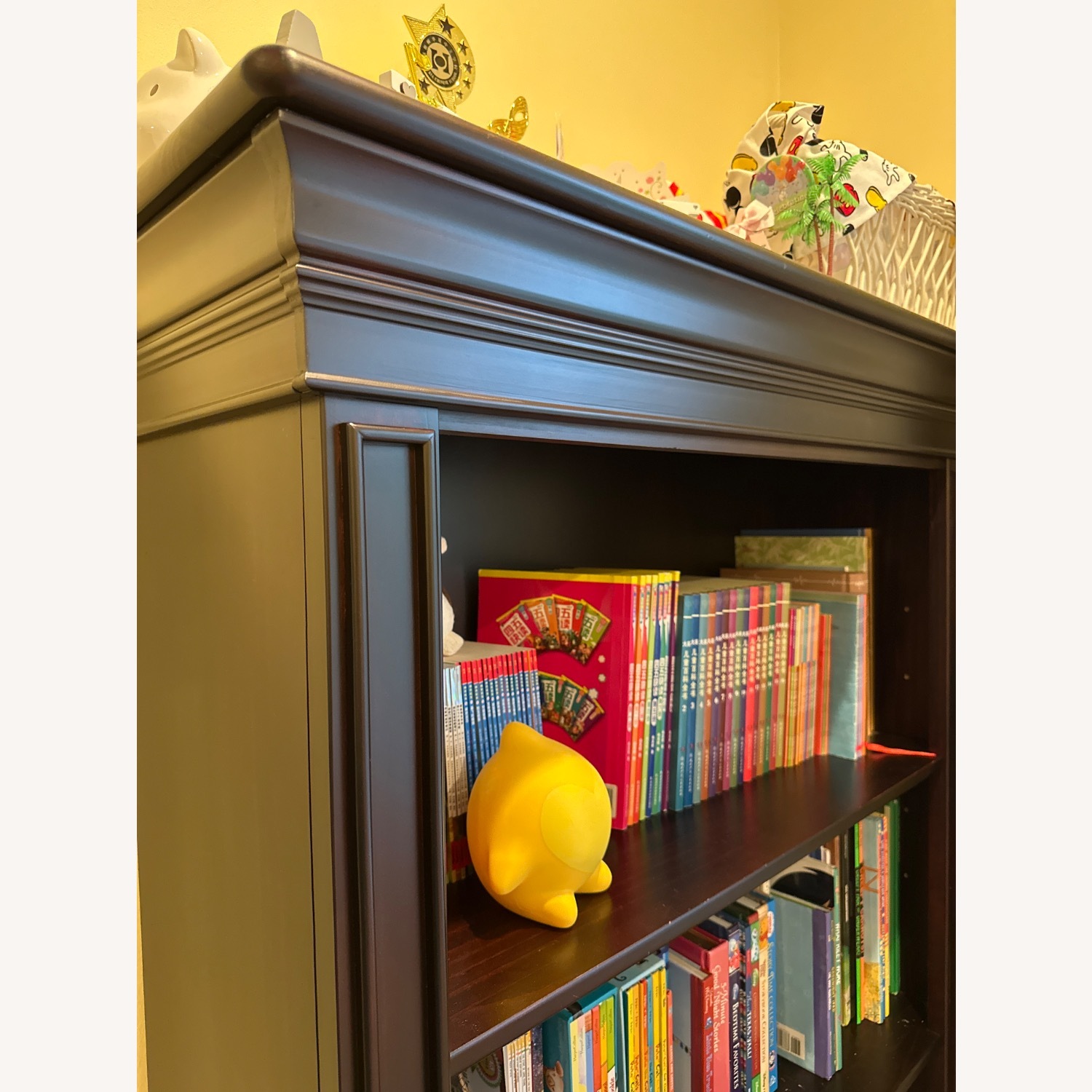 Elegant Walnut Hardwood Bookcase - image-4