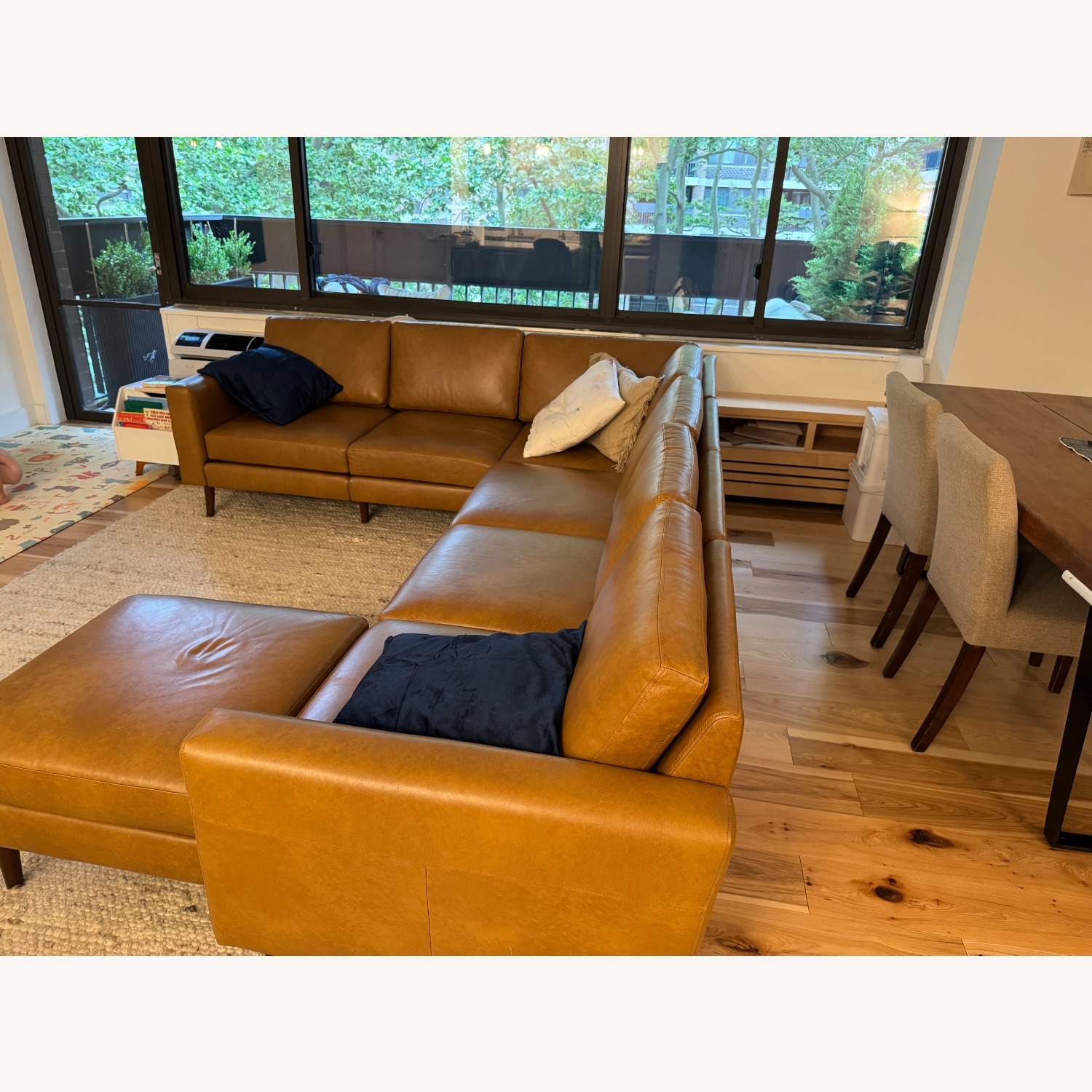 Burrow Nomad Leather 6-Seat Corner Sectional - image-3