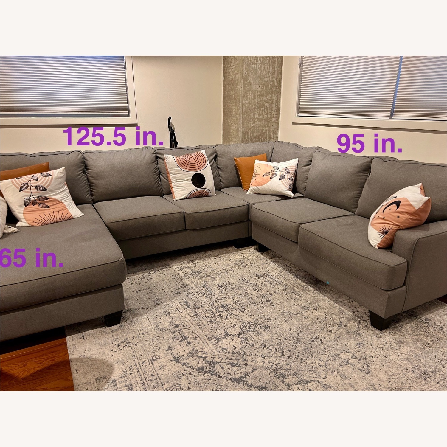 Ashley Furniture Grey Sectional - image-1