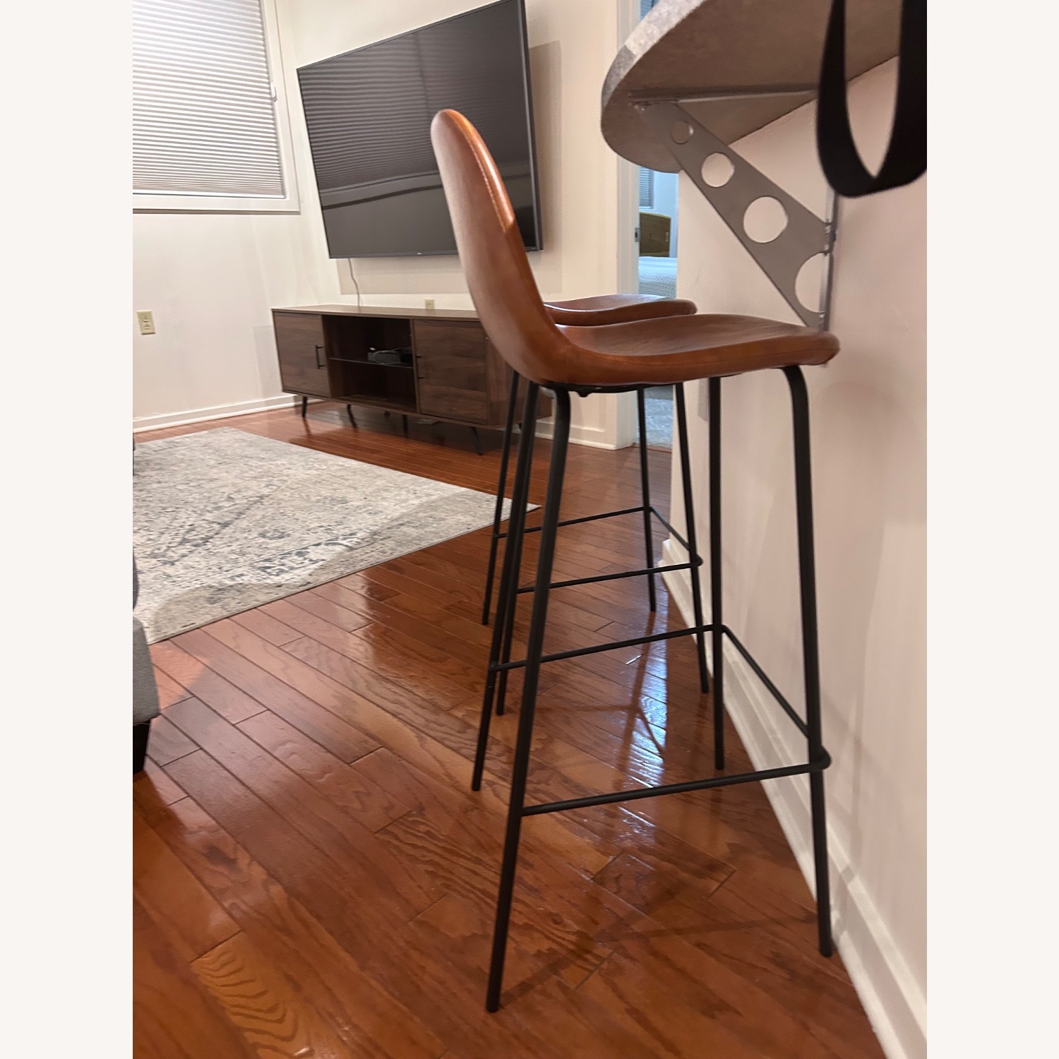 Kody Vegan Leather Bar and Counter Stool - image-3