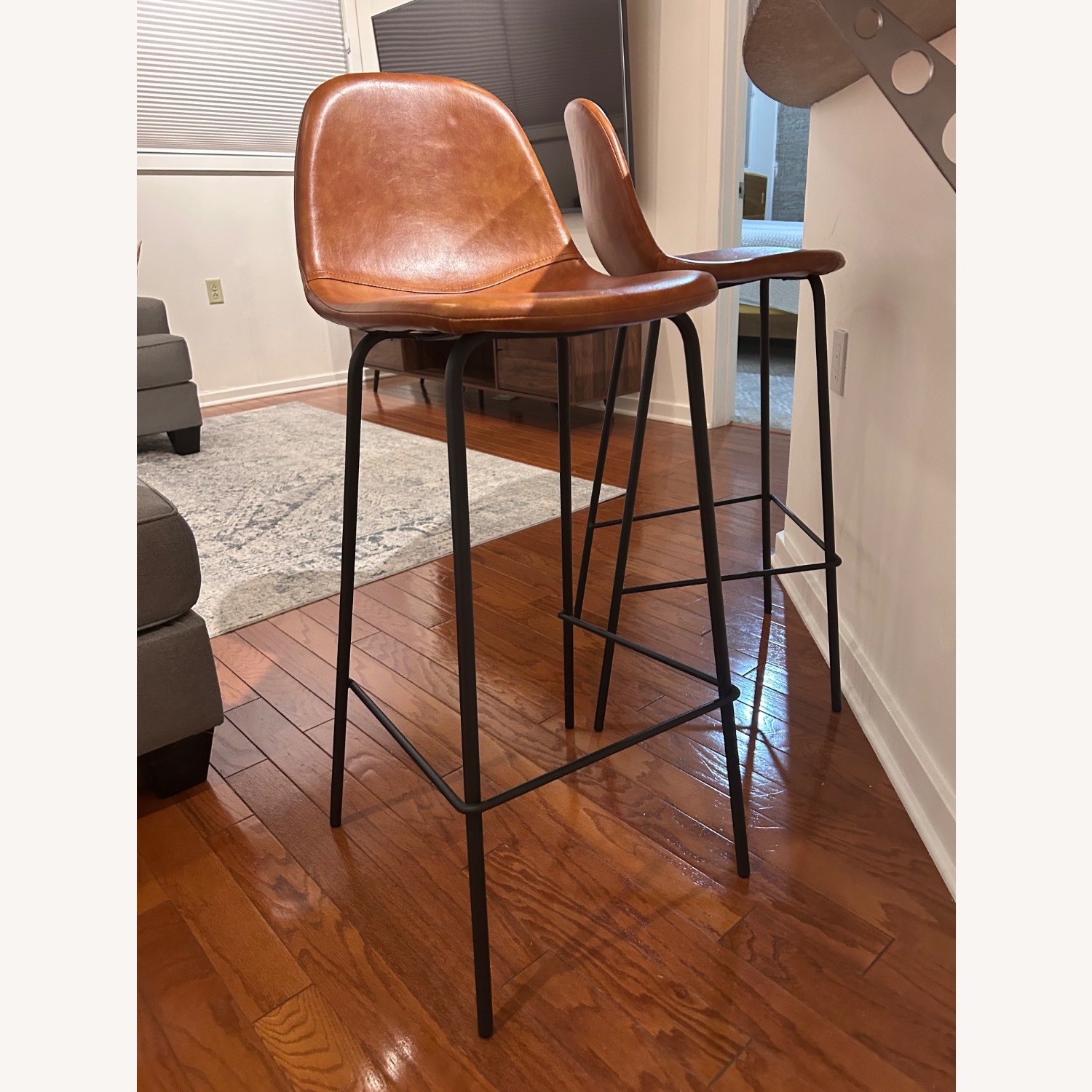 Kody Vegan Leather Bar and Counter Stool - image-2