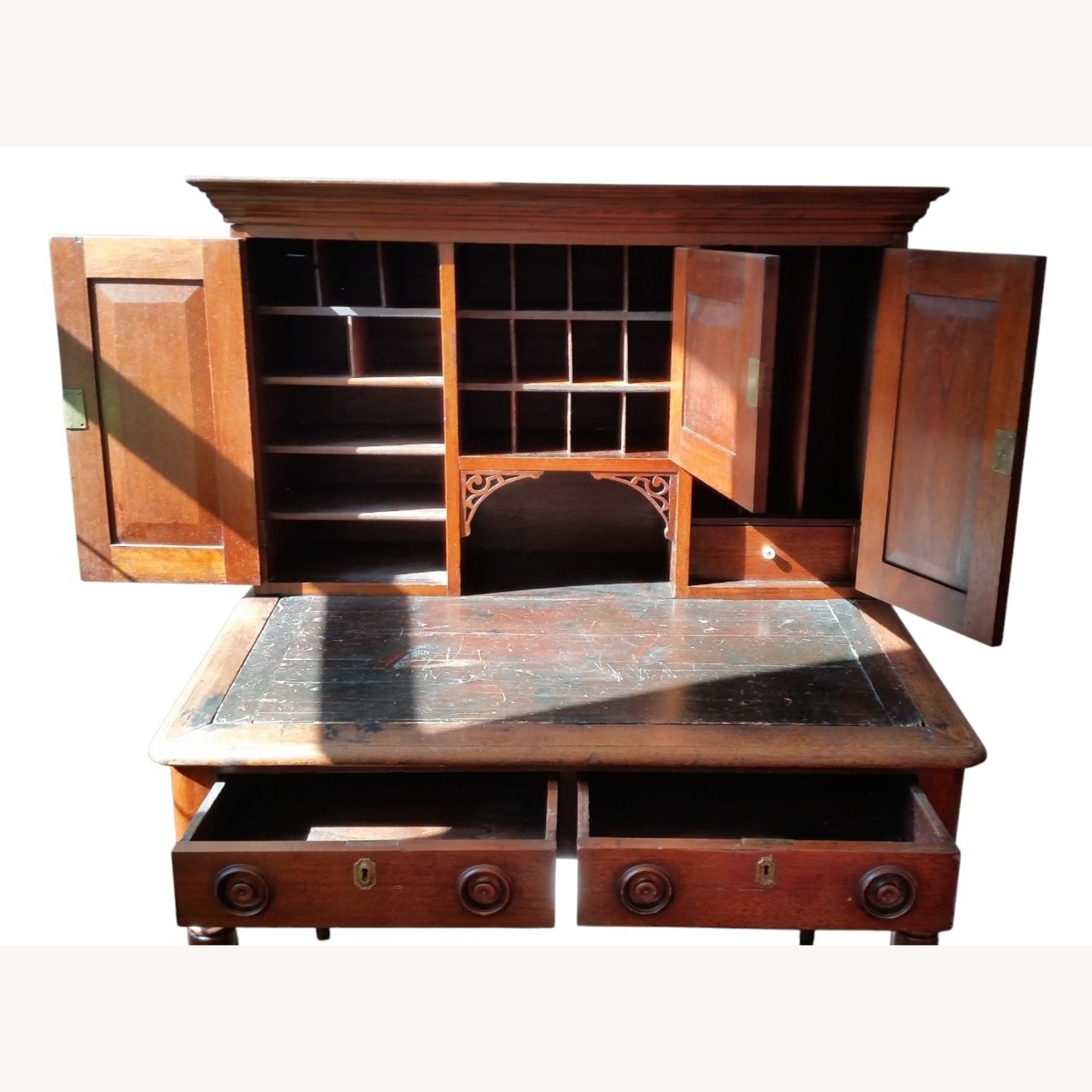 Antique Wood Desk Circa 1860s-1880s - image-3