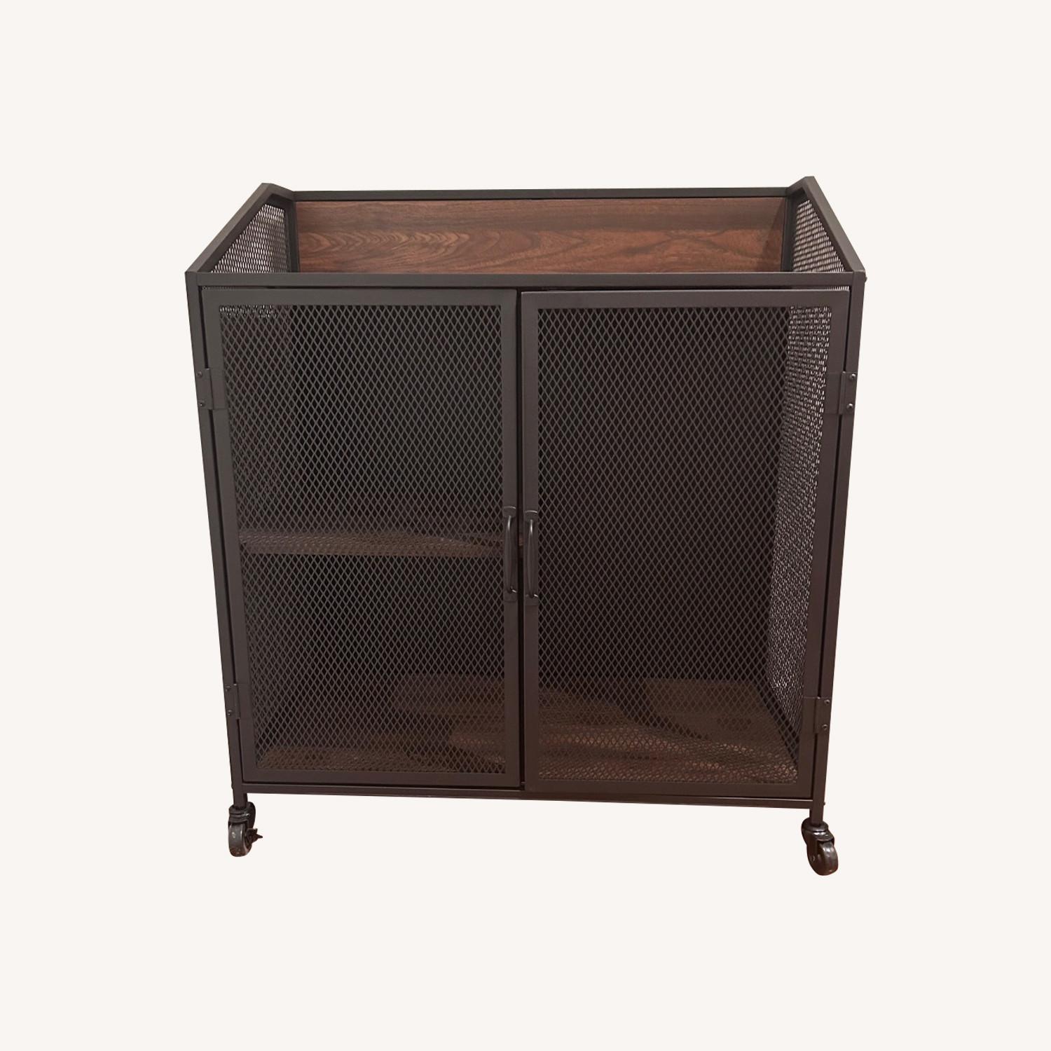 Bar Cabinet With Wheels - image-0