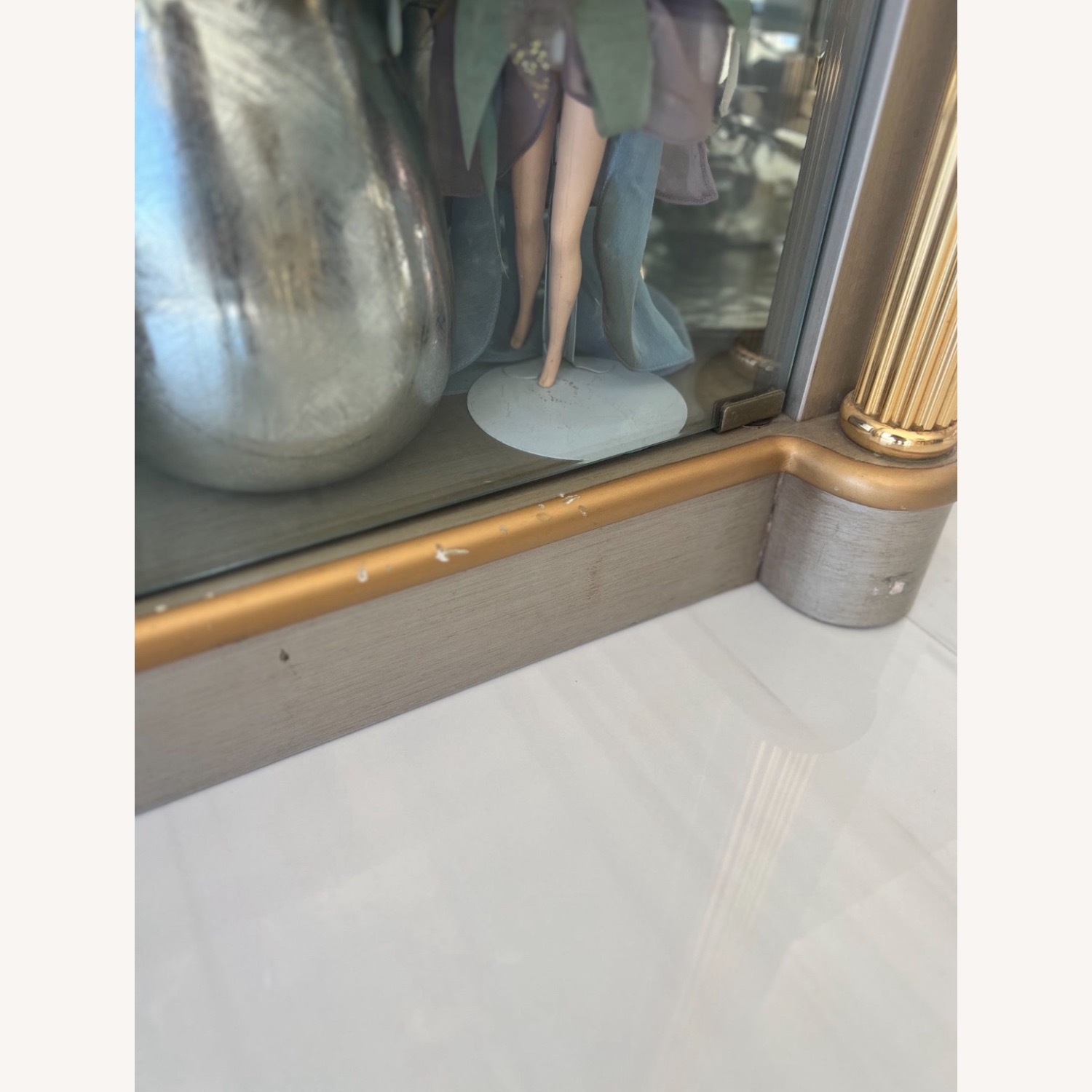 Italian Rococo GLaSS DisPlay Cabinet VItrine - image-5