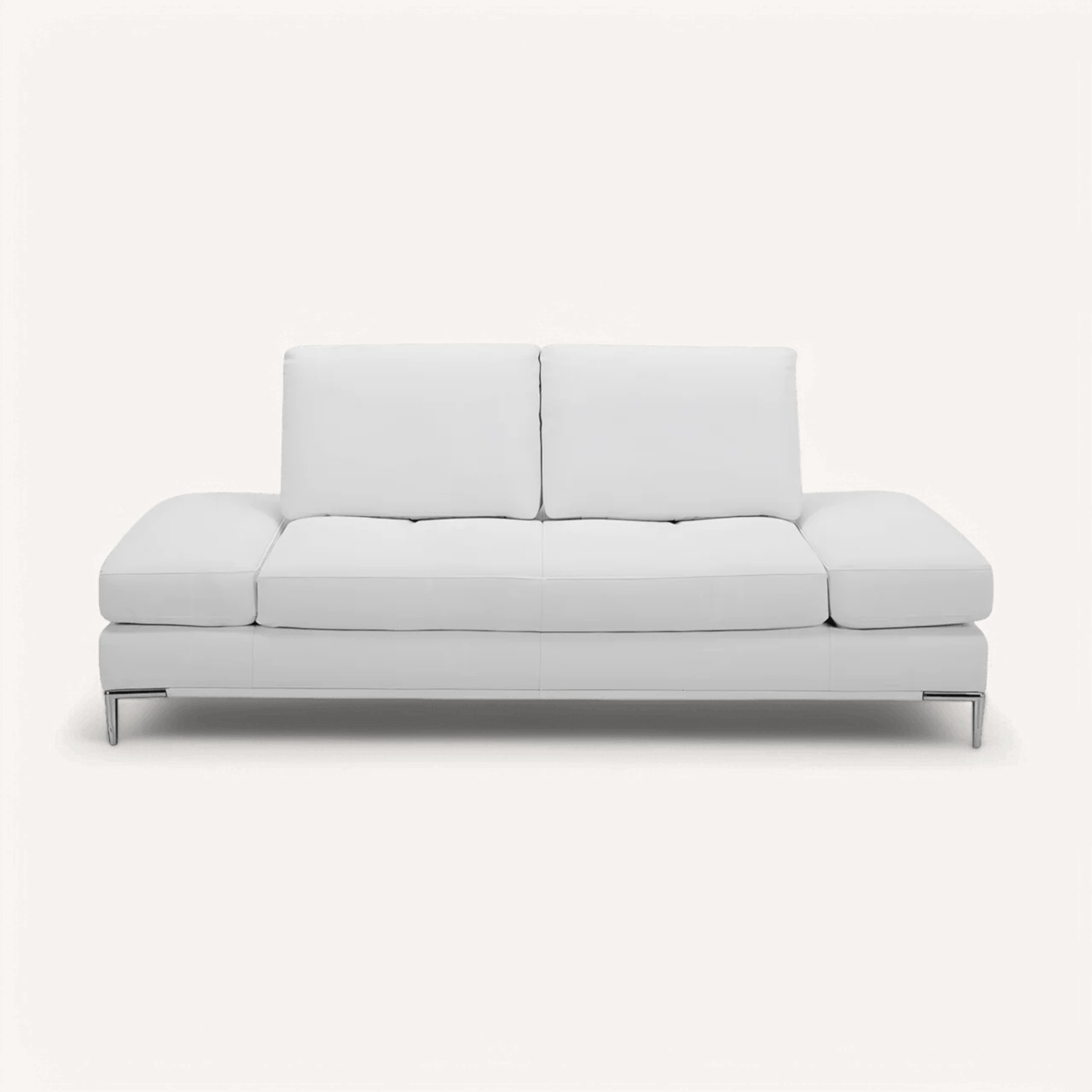 Modani Furniture White Sofa - AptDeco