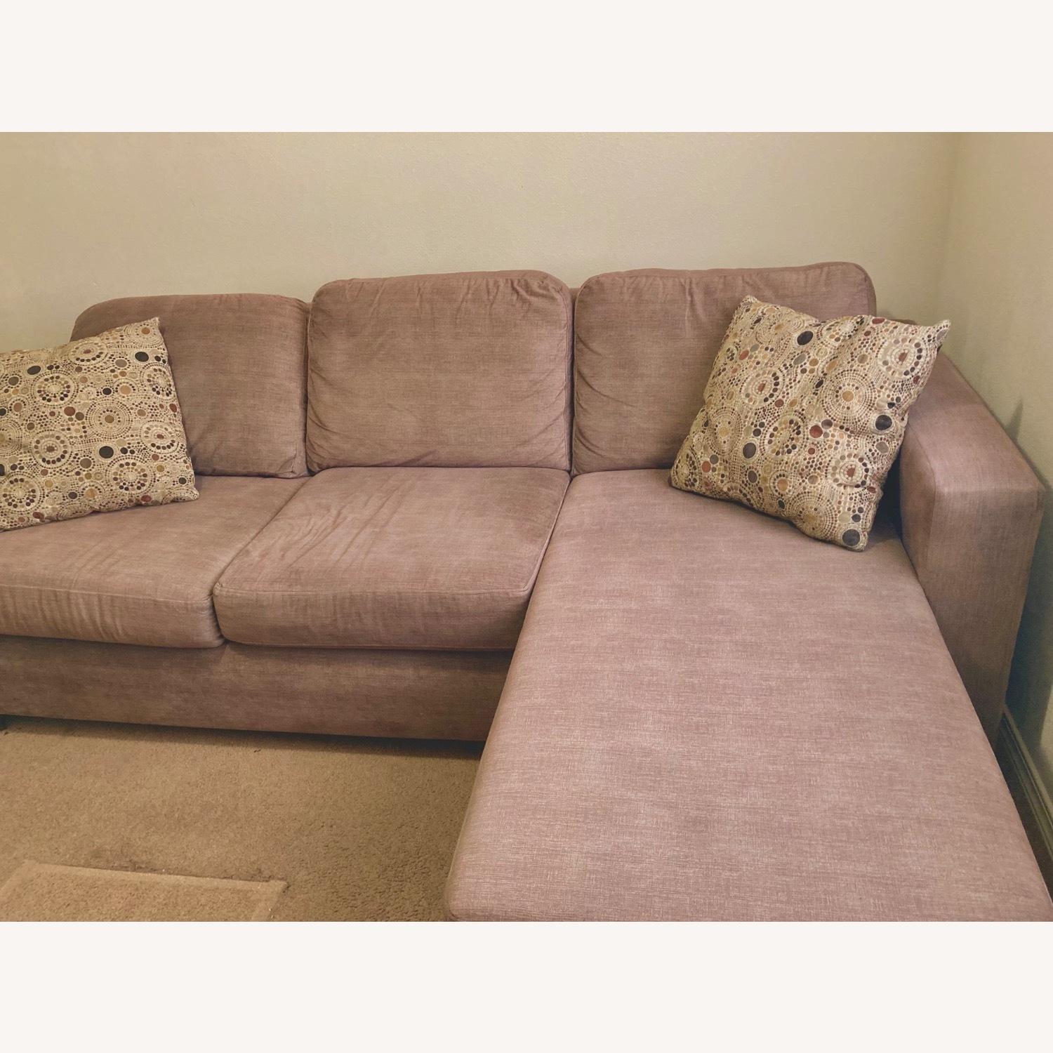 Beige Sofa Chaise - image-2
