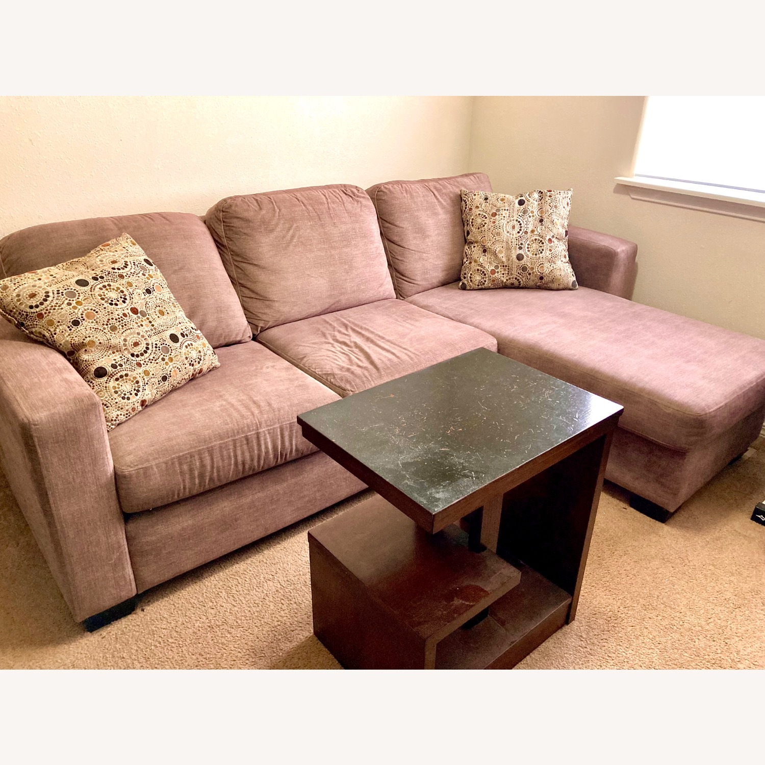 Beige Sofa Chaise - image-1