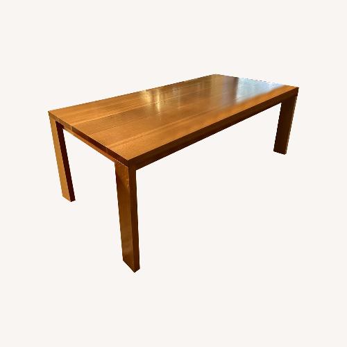Used Custom Oak Wood Dining Table for sale on AptDeco