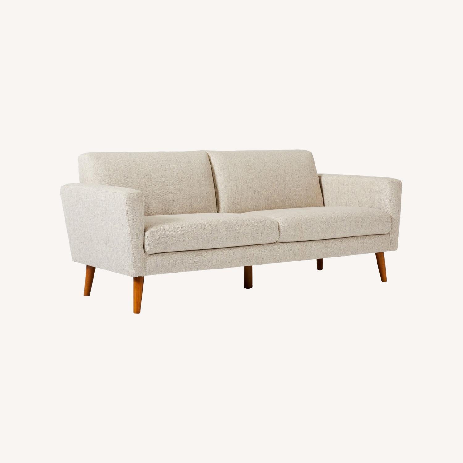 West Elm Light Gray Oliver 2-Seater Sofa - image-0