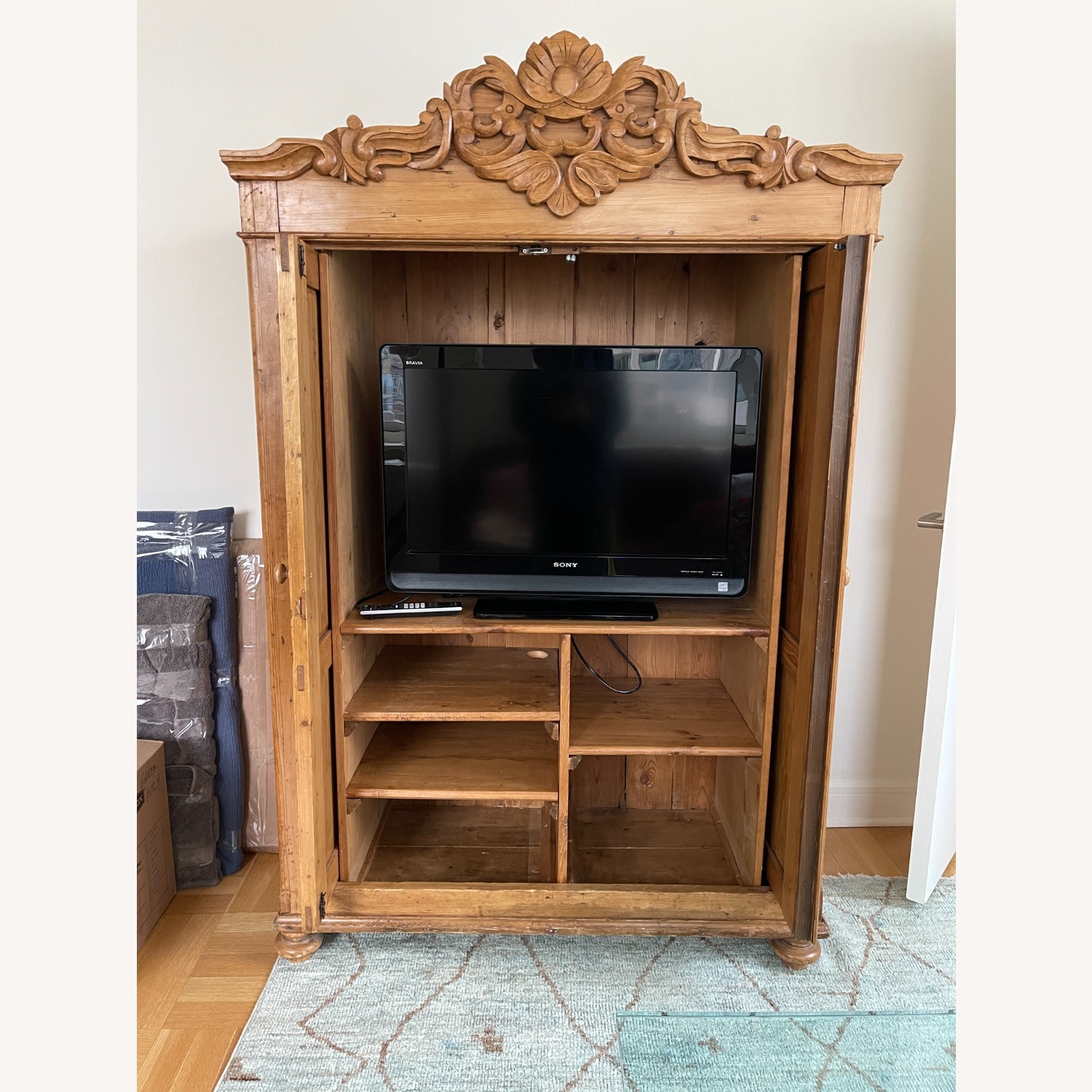 French Antique Armoire/Cabinet - image-2