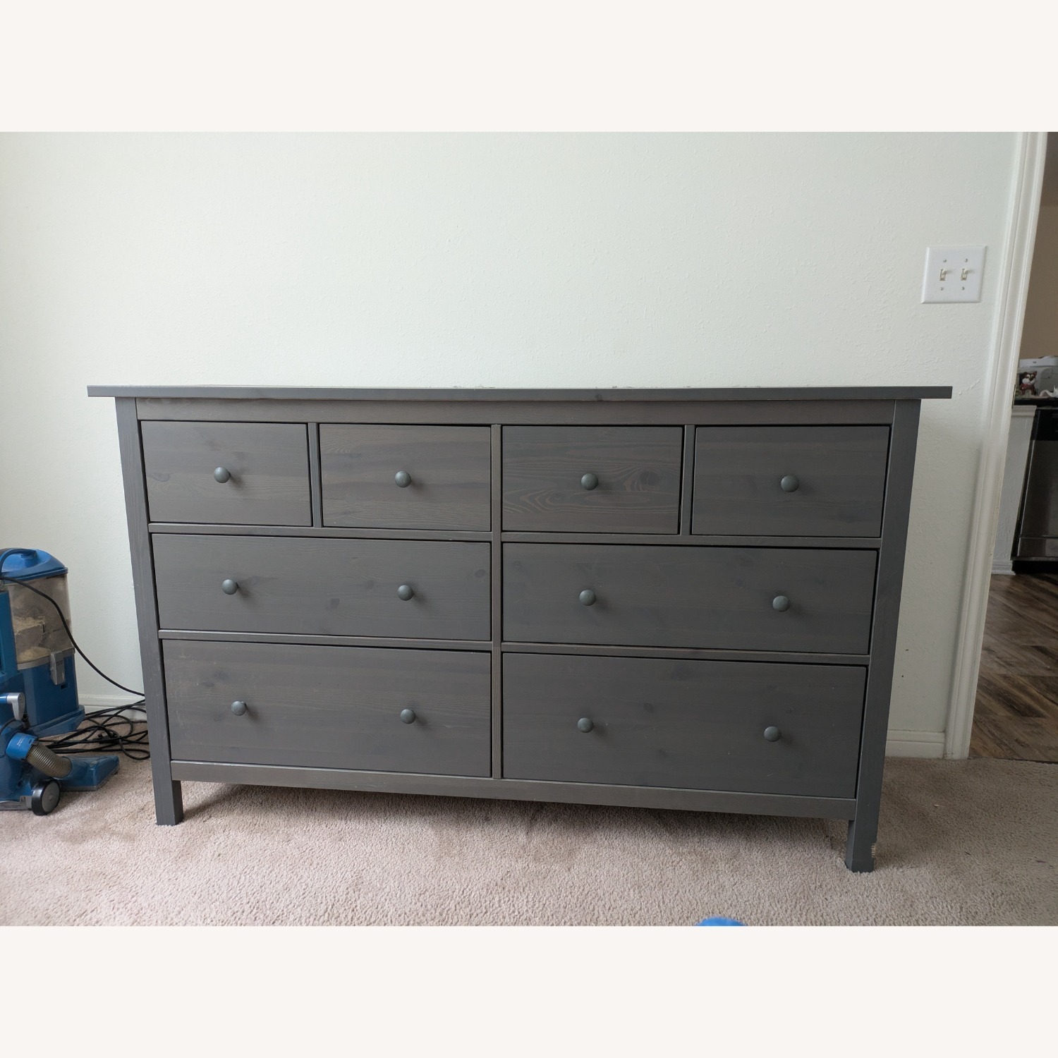 IKEA Dark Gray Bedroom Dresser - image-1