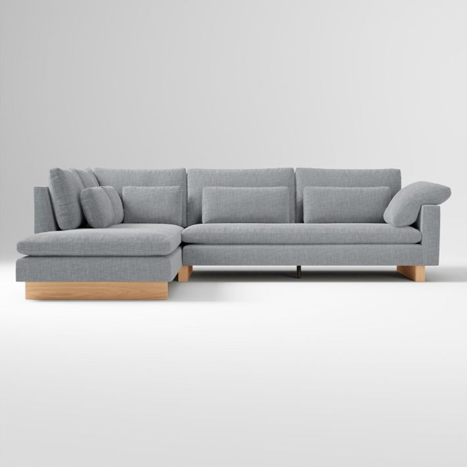 West Elm Harmony 2-Piece Bumper Chaise Sectional - image-4