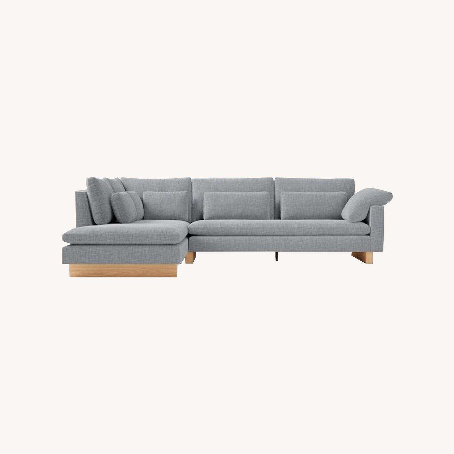 West Elm Harmony 2-Piece Bumper Chaise Sectional - image-0