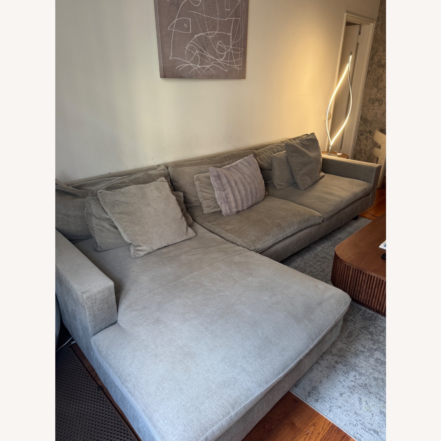 West Elm Harmony 2-Piece Bumper Chaise Sectional - image-1