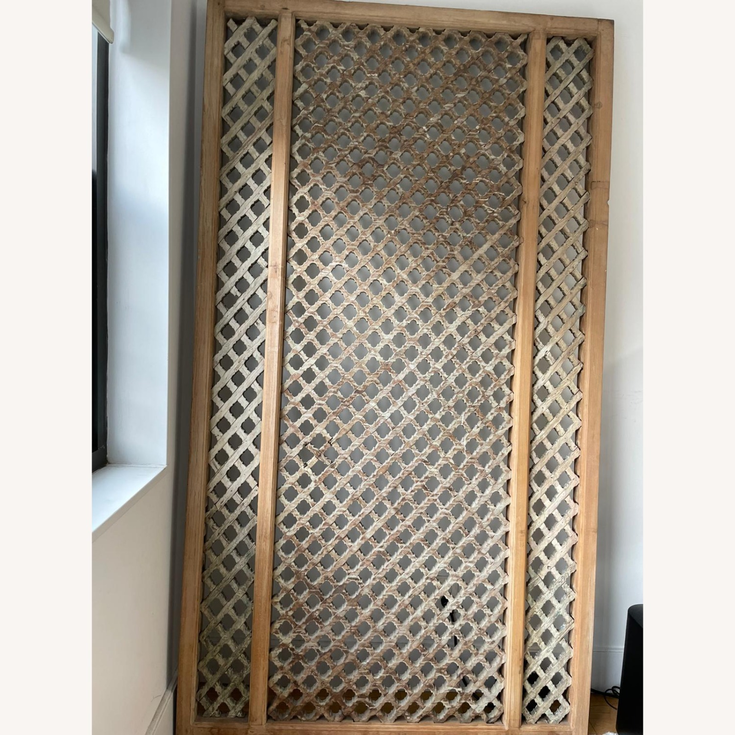 Antique Teak Jali Panel - Headborad or Decoration - image-1