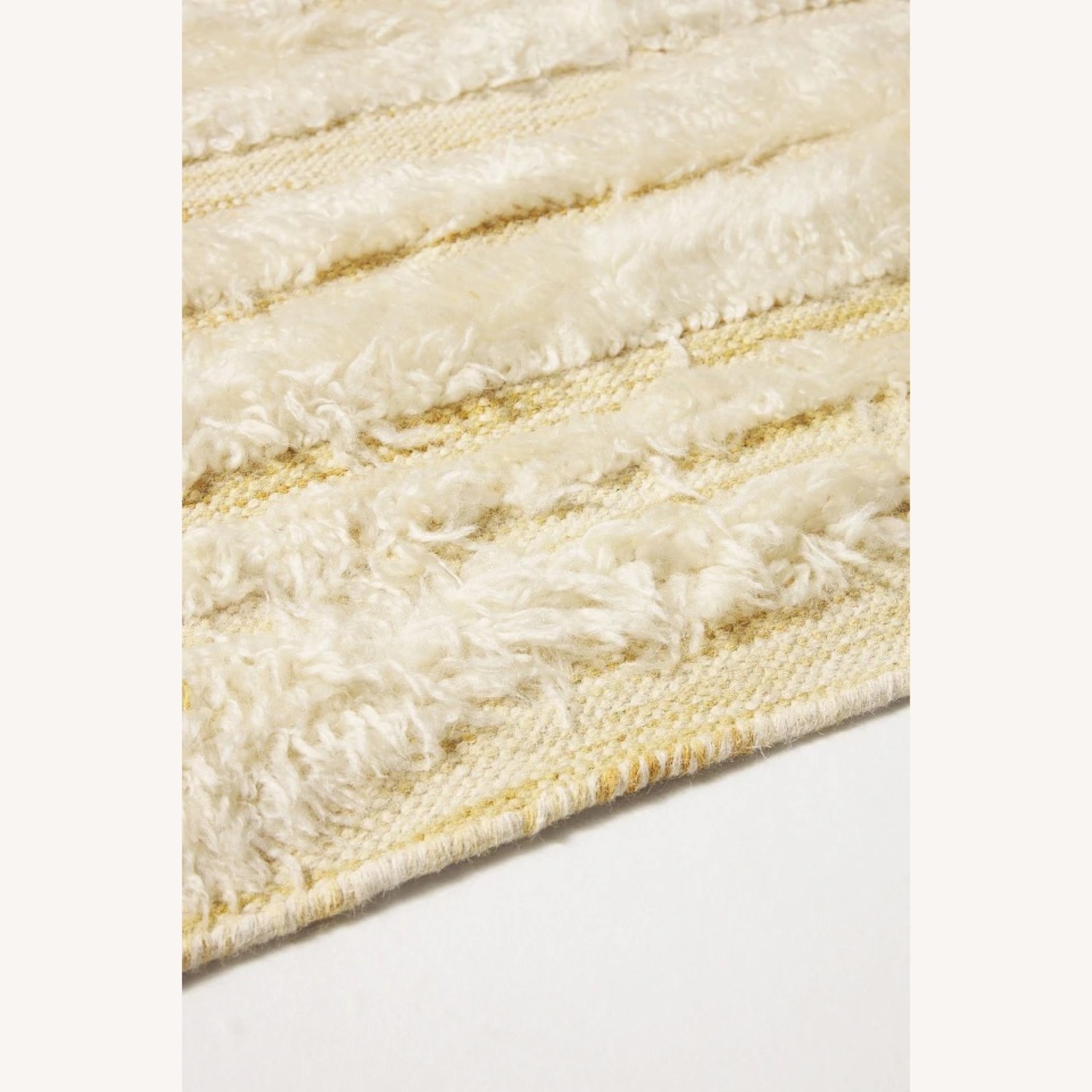 Anthropologie Tufted Evie Cream Textured Ruf 5’ x 8’ - image-7