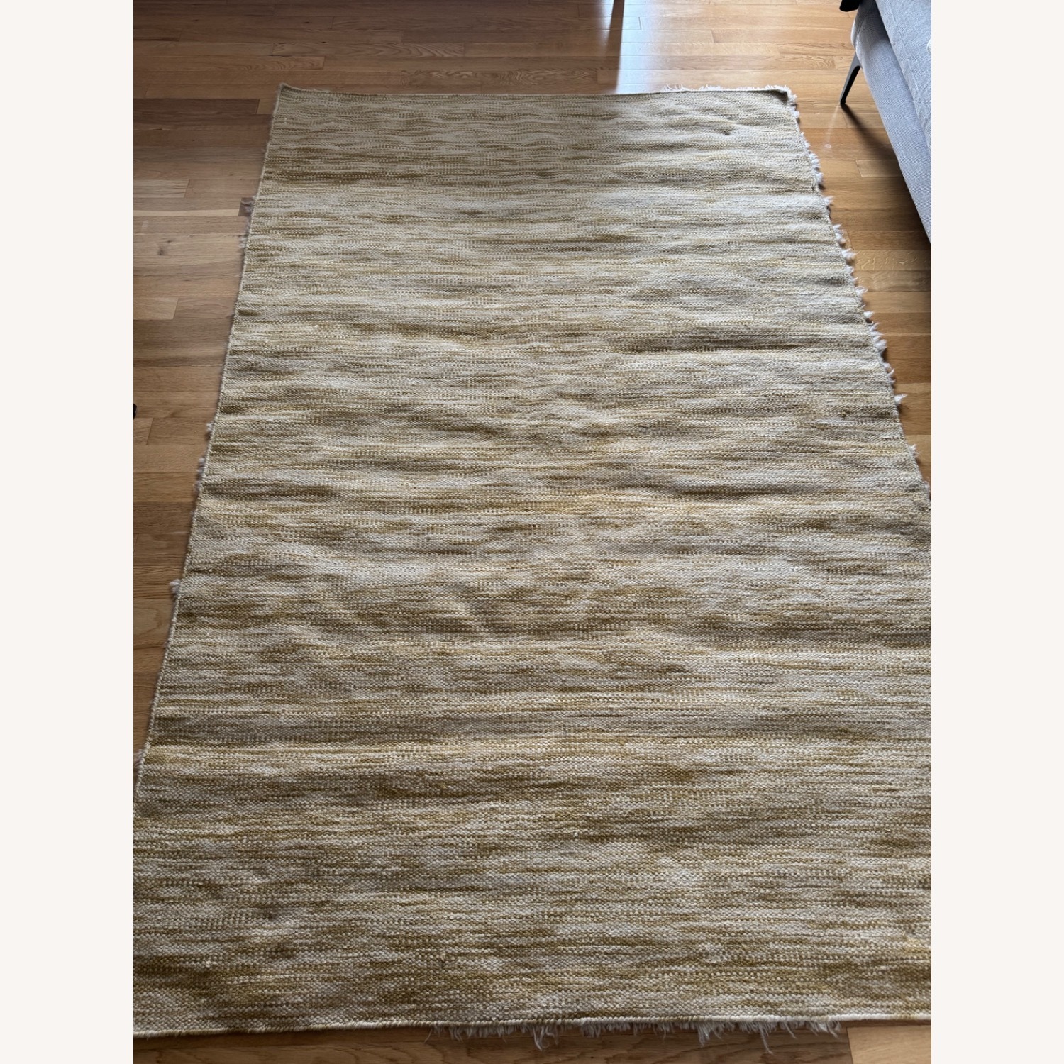 Anthropologie Tufted Evie Cream Textured Ruf 5’ x 8’ - image-6