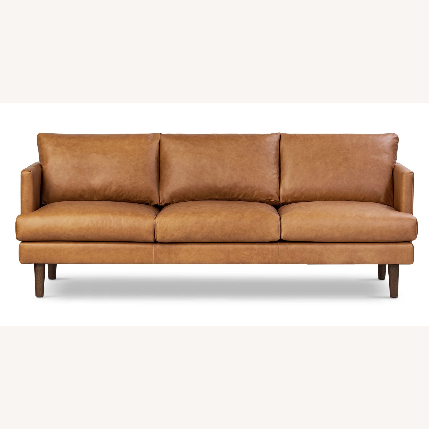 Poly & Bark Cognac Leather Sofa 88"  - image-7
