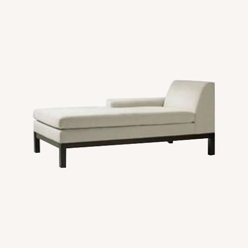 Used West Elm Lorimer Chaises – Lichen Green - Set of 2 for sale on AptDeco