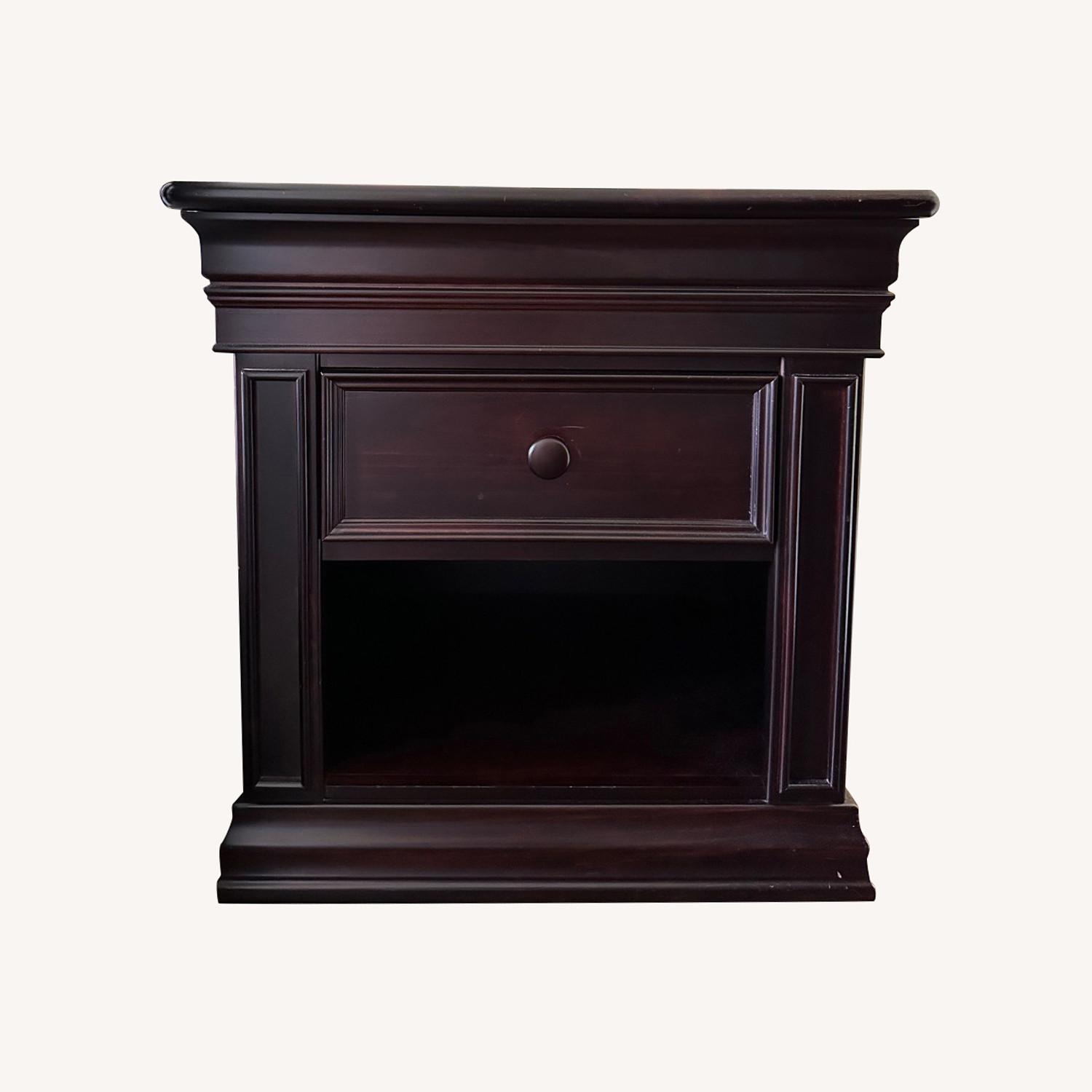 Elegant Wood Nightstand  - image-0