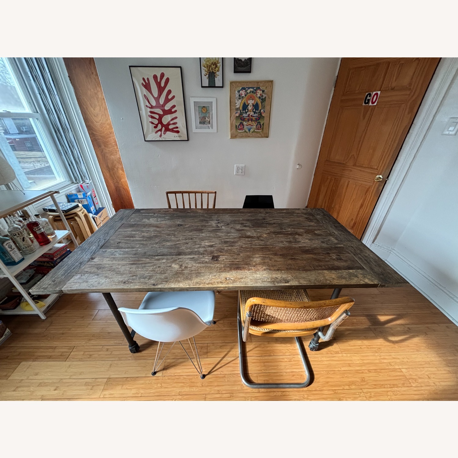Restoration Hardware Flatiron Dining Table - image-5