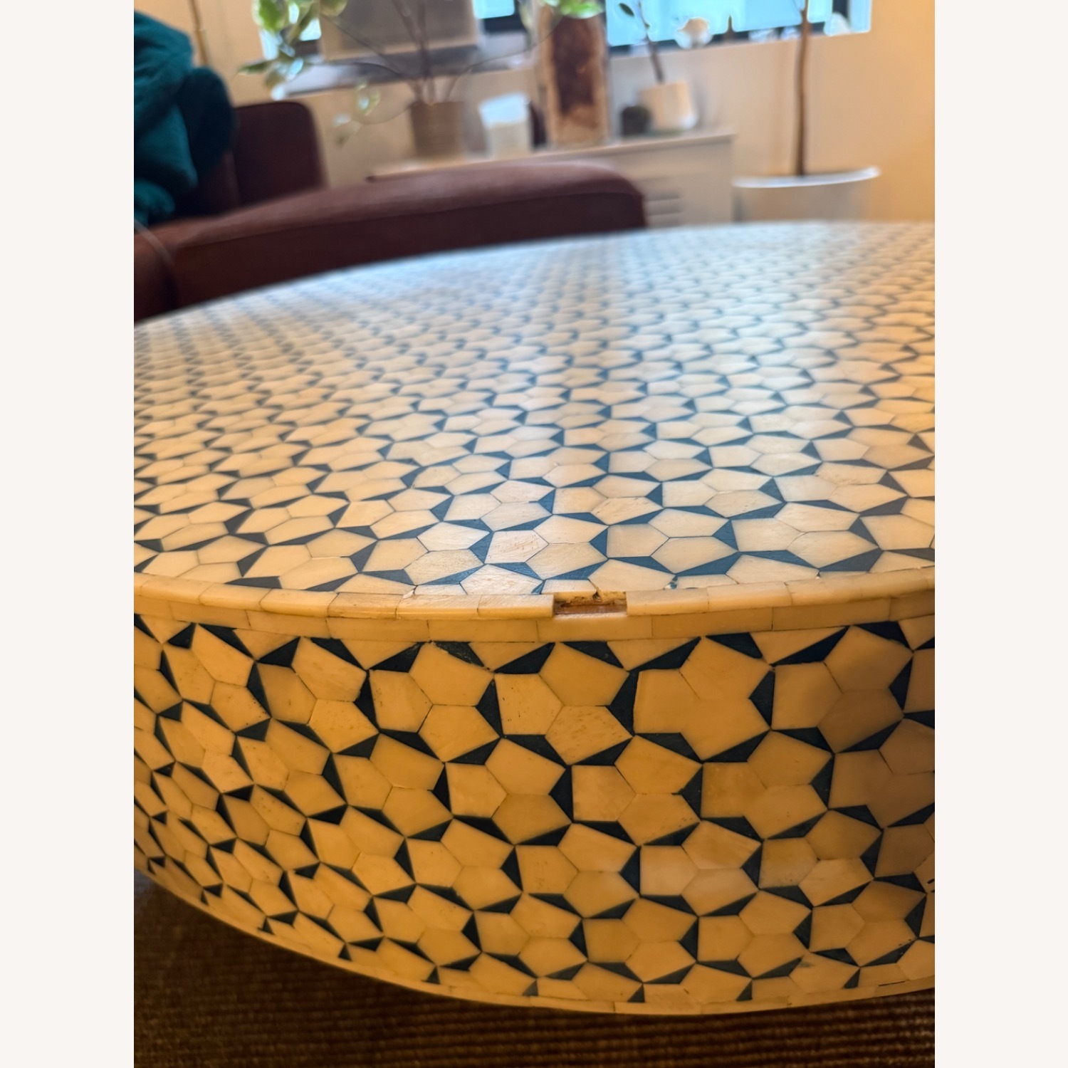 Anthropologie Targua Inlay Mosaic Coffee Table - image-3
